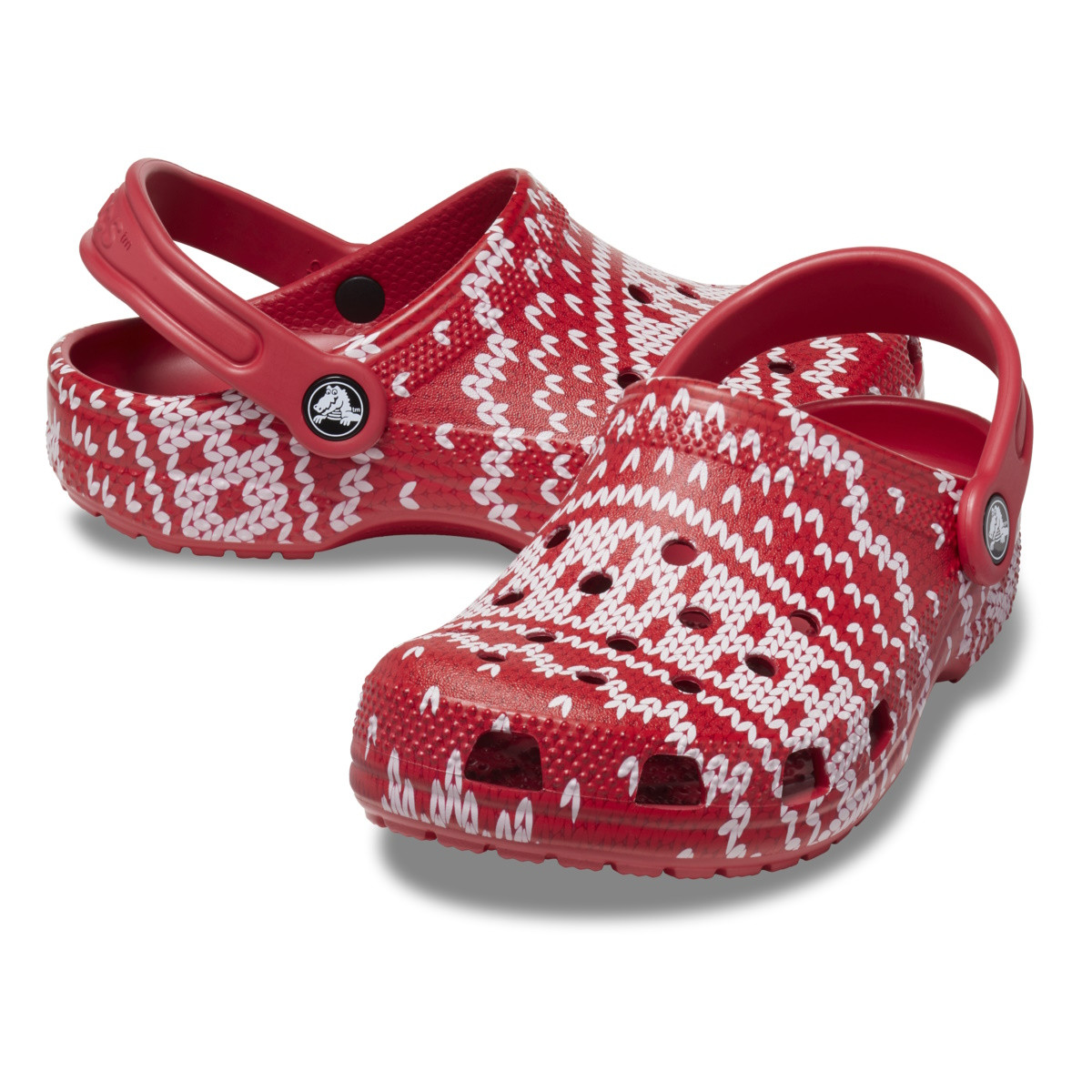Saboti Crocs Toddler Classic Holiday Sweater Clog Multicolor - Multi - 3 | YEO