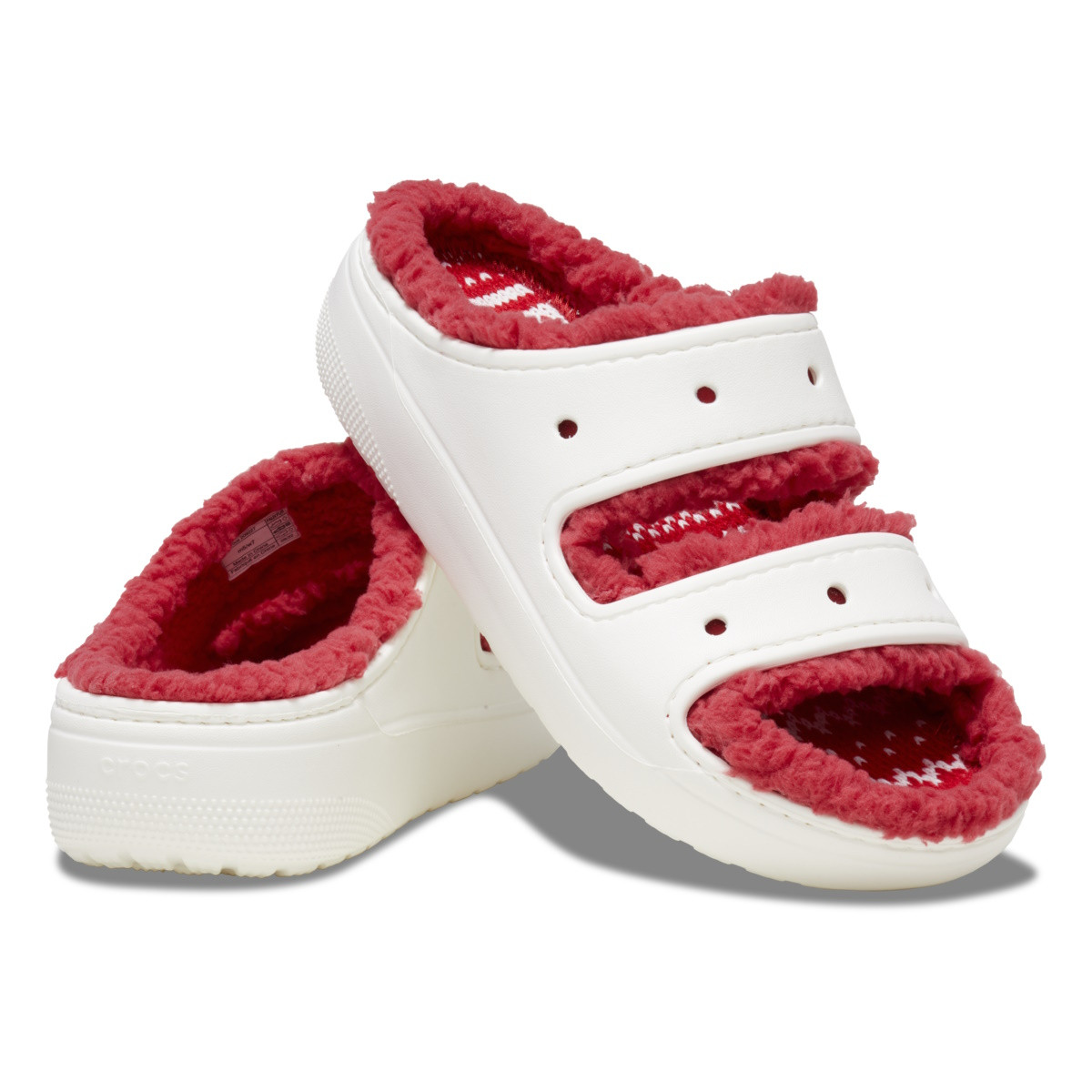 Crocs Classic Cozzzy Holiday Sweater Sandal Multicolor - Multi - 3 | YEO