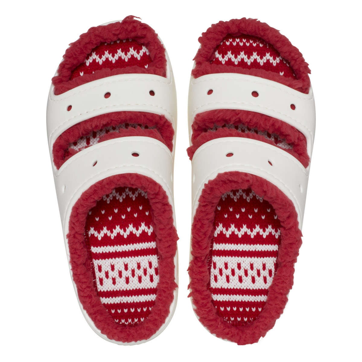 Crocs Classic Cozzzy Holiday Sweater Sandal Multicolor - Multi - 4 | YEO