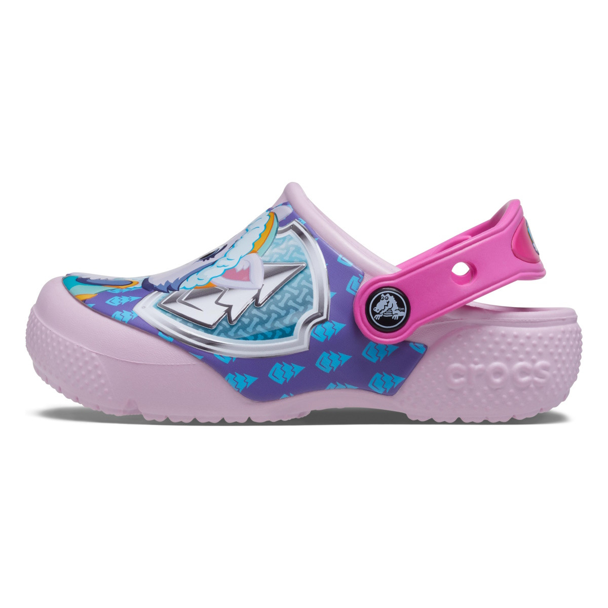 Saboti Crocs Toddler Fun Lab Paw Patrol Patch Clog Roz - Ballerina Pink - 2 | YEO