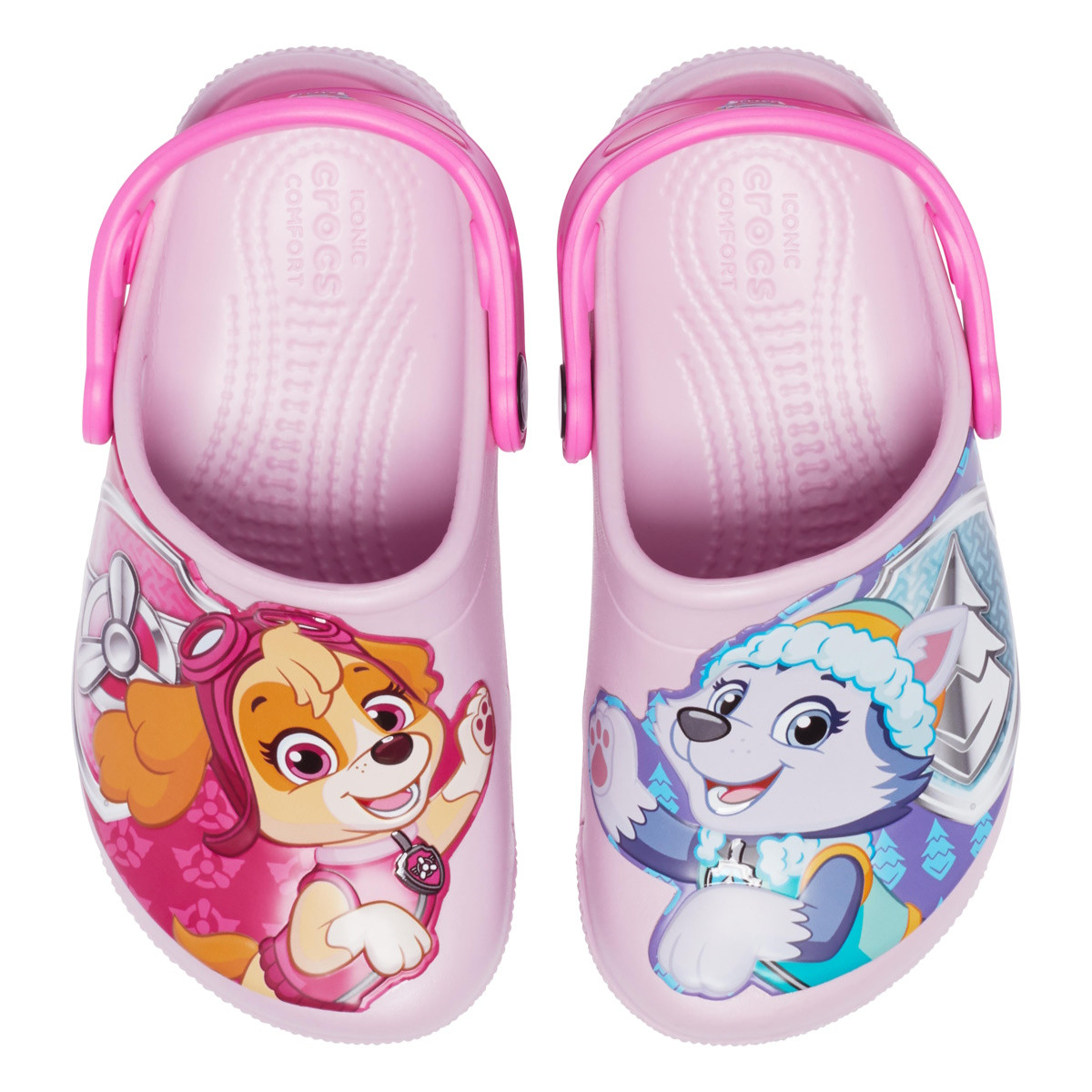 Saboti Crocs Toddler Fun Lab Paw Patrol Patch Clog Roz - Ballerina Pink - 3 | YEO
