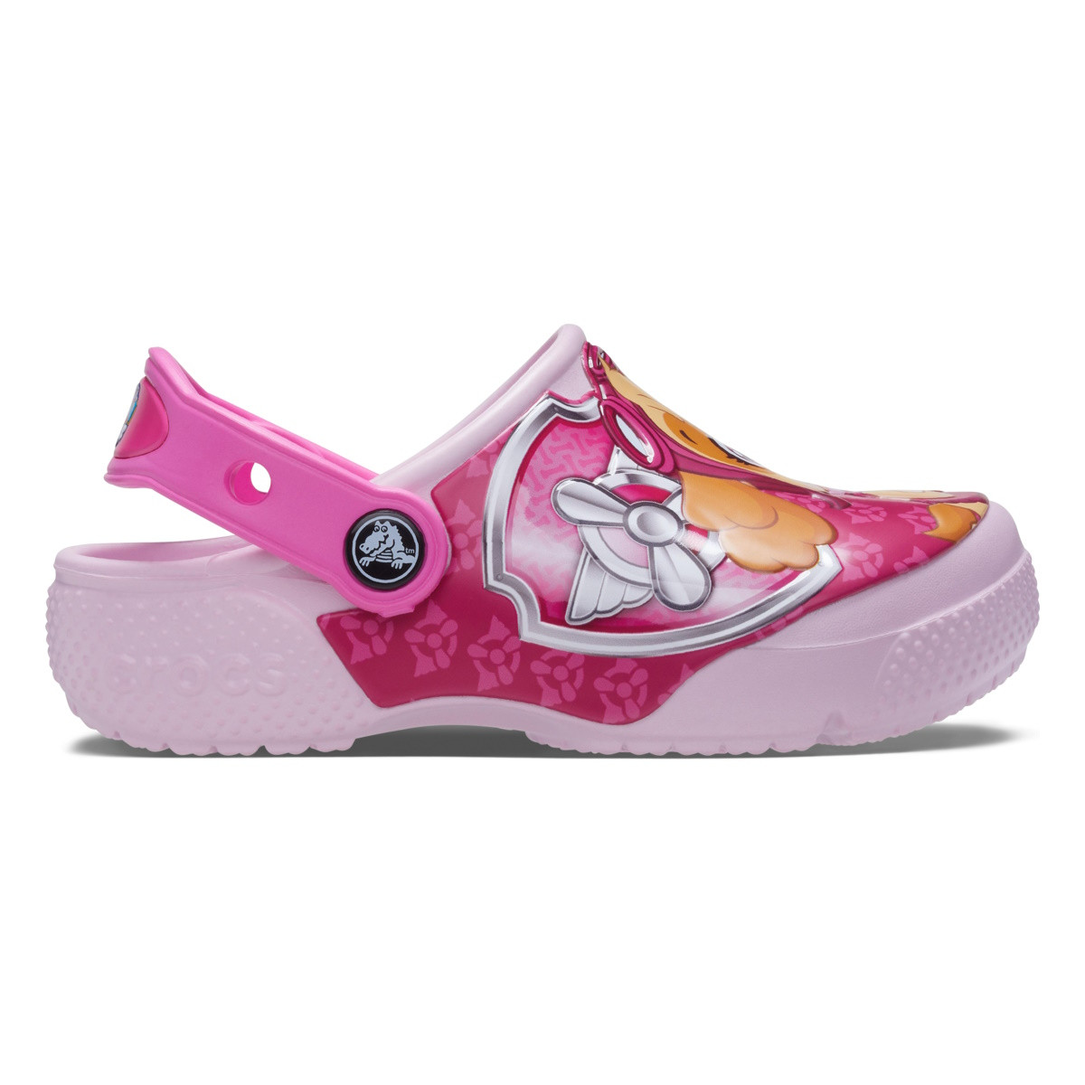 Saboti Crocs Toddler Fun Lab Paw Patrol Patch Clog Roz - Ballerina Pink - 1 | YEO