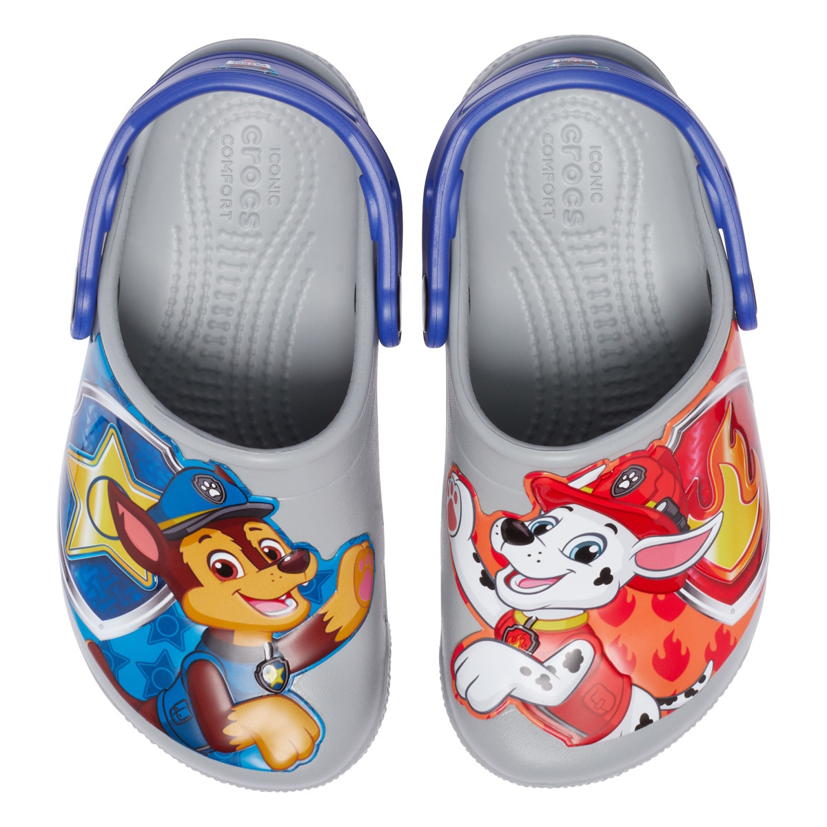 Saboti Crocs Toddler Fun Lab Paw Patrol Patch Clog Gri - Light Grey - 3 | YEO