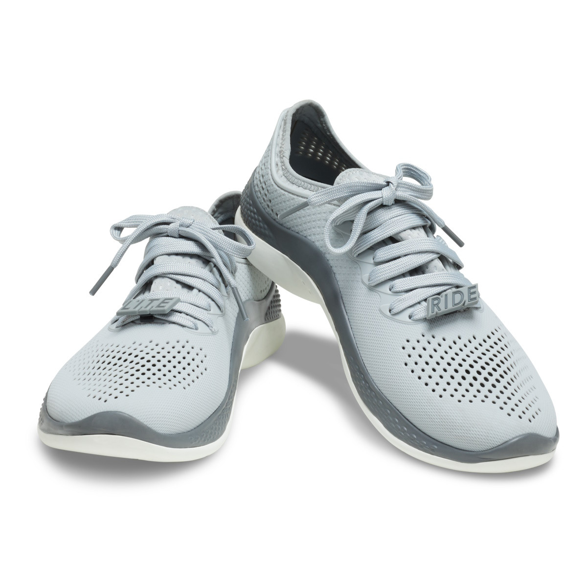 Pantofi Crocs LiteRide 360 Pacer M Gri - Light Grey/Slate Grey - 3 | YEO
