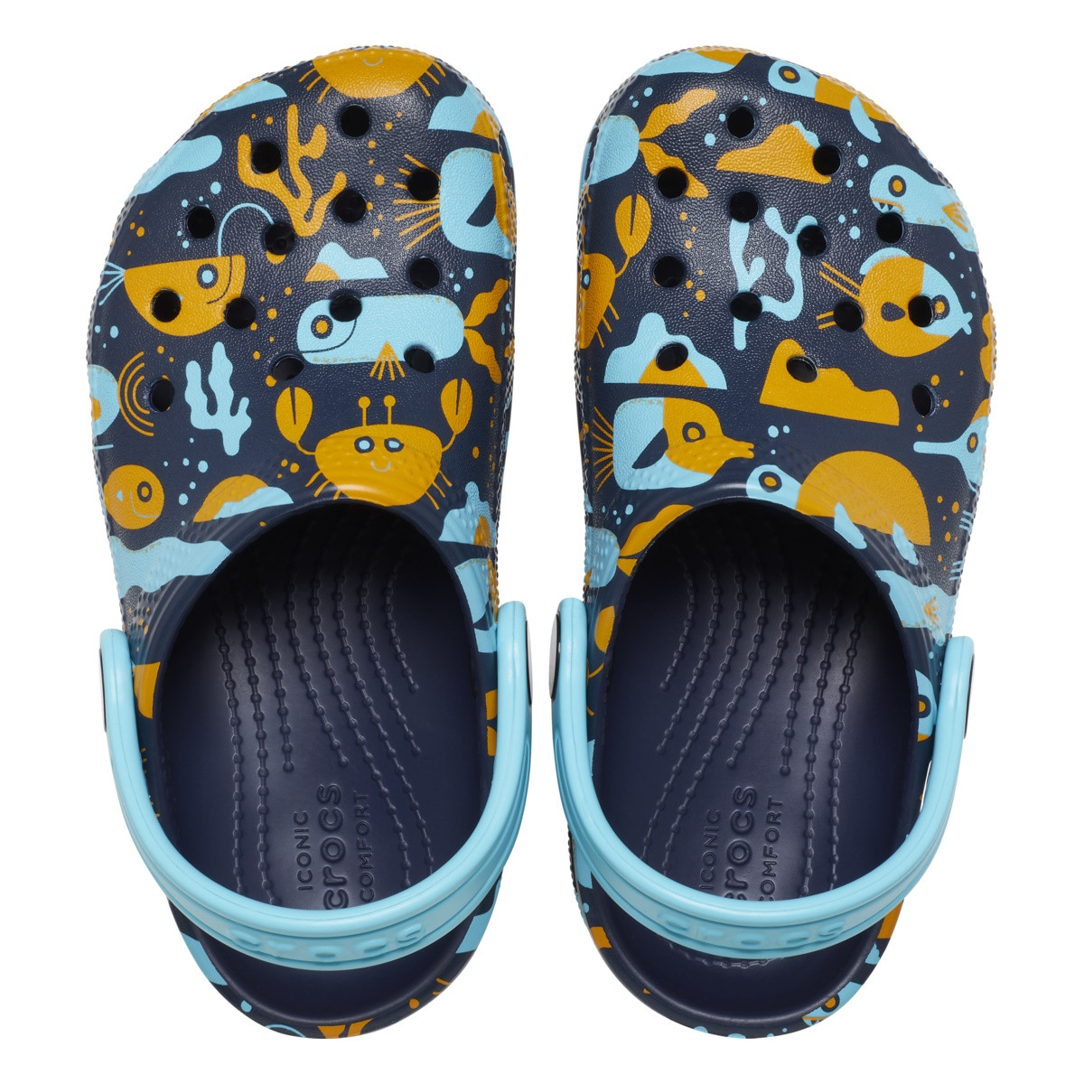 Saboti Toddler Classic Island Escape Clog Albastru - Navy/Multi - 4 | YEO