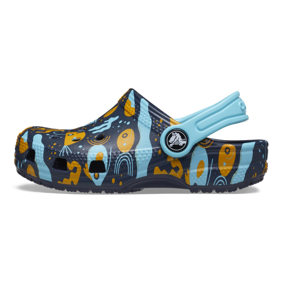 Saboti Toddler Classic Island Escape Clog Albastru - Navy/Multi - 2 | YEO