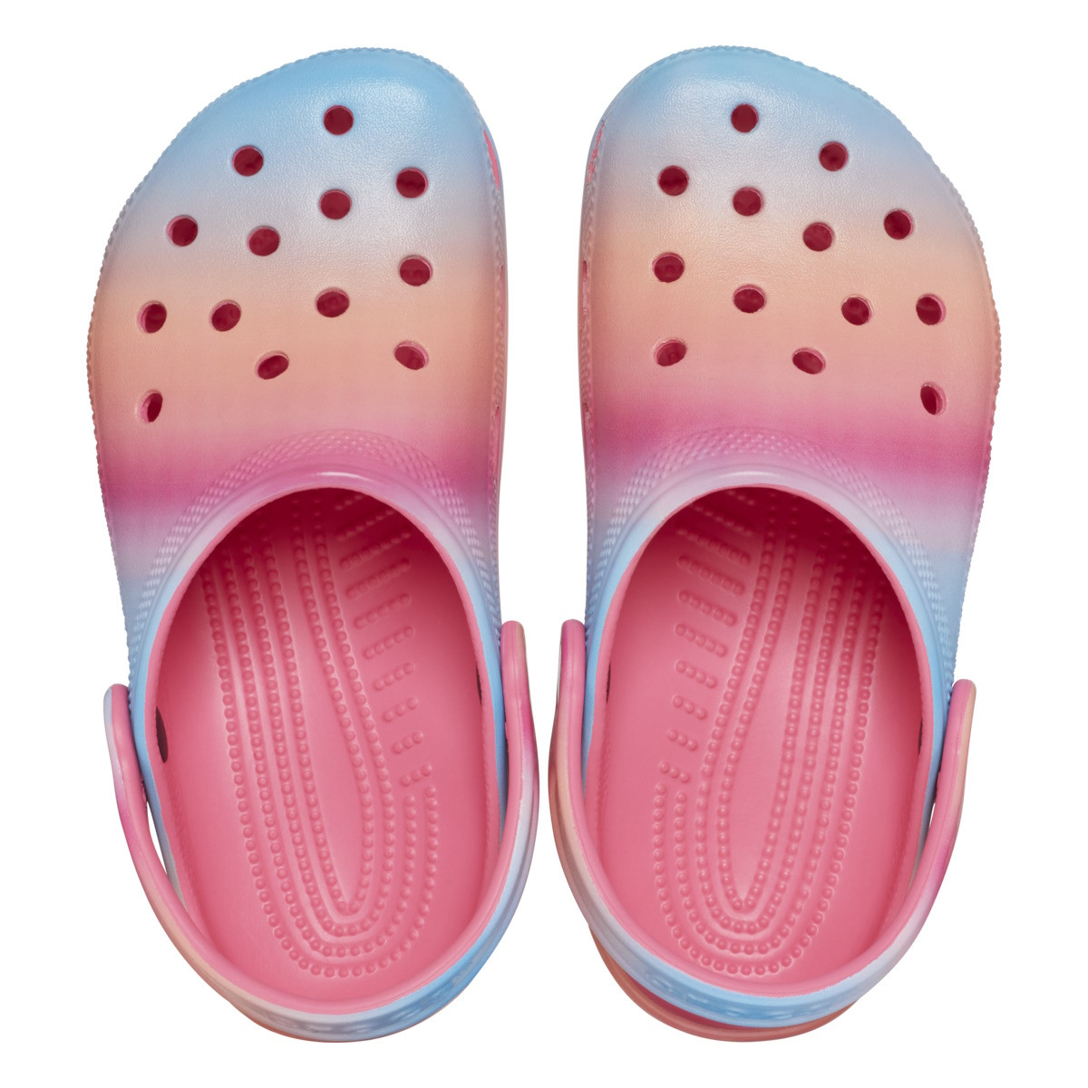 Saboti Toddler Classic Color Dip Clog Multicolor - Hyper Pink/Multi - 4 | YEO