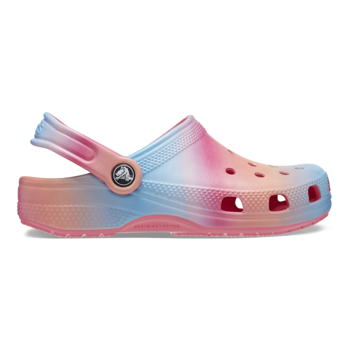 Saboti Toddler Classic Color Dip Clog Multicolor - Hyper Pink/Multi - 1 | YEO