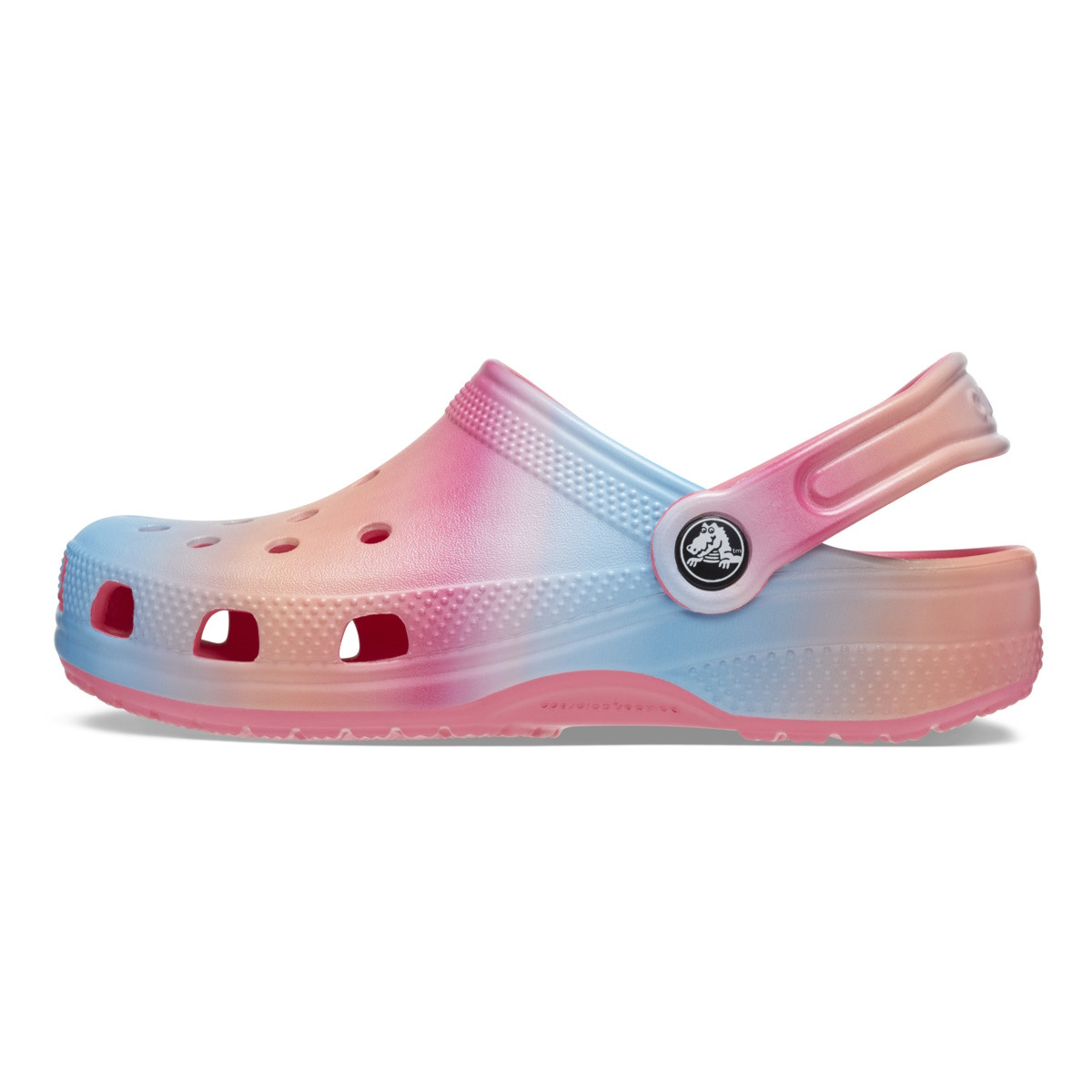 Saboti Toddler Classic Color Dip Clog Multicolor - Hyper Pink/Multi - 2 | YEO