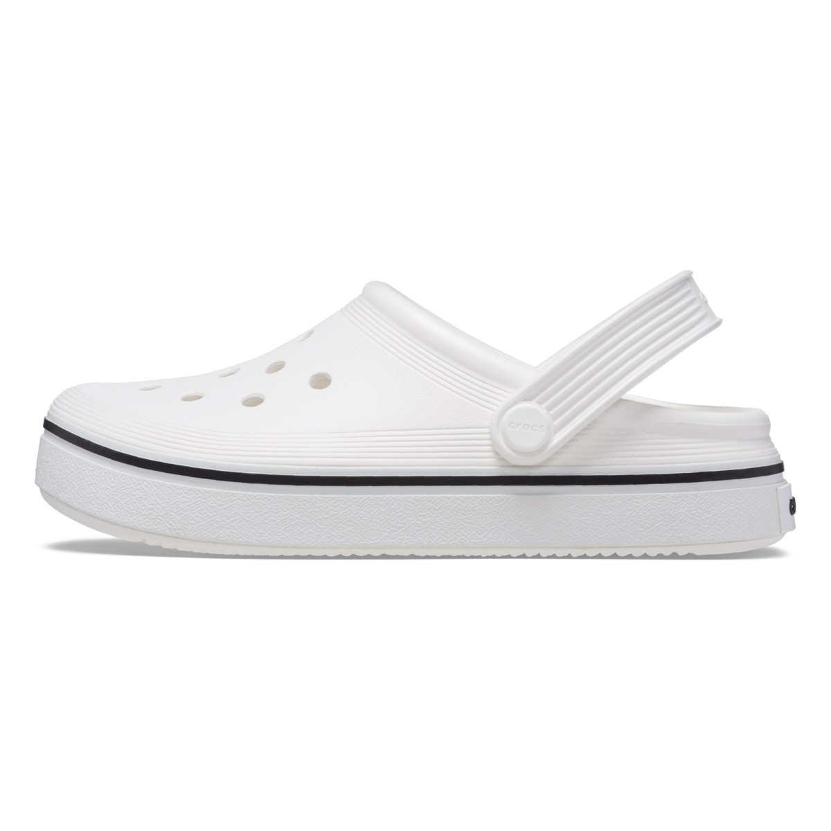 Saboți Crocs Crocband Off Court Clog Kids Alb - White - 1 | YEO