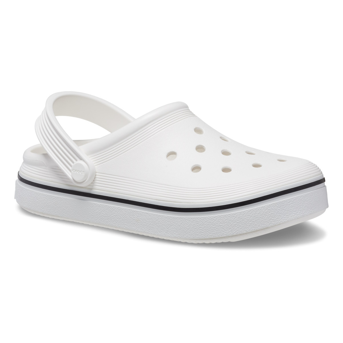 Saboți Crocs Crocband Off Court Clog Kids Alb - White - 2 | YEO