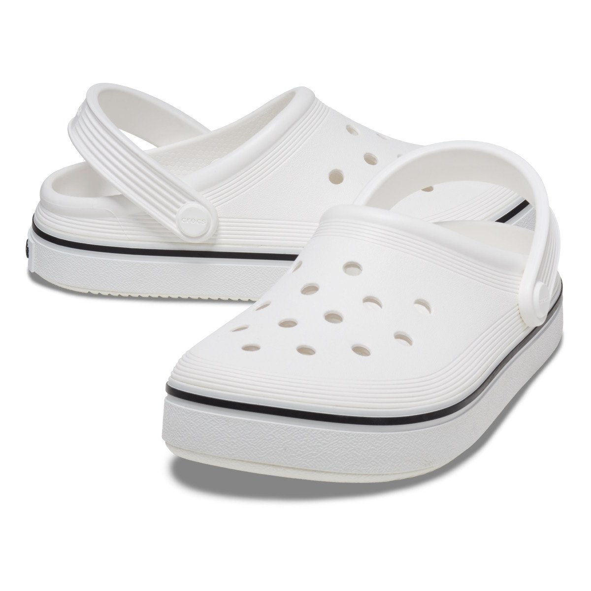 Saboți Crocs Crocband Off Court Clog Kids Alb - White - 3 | YEO