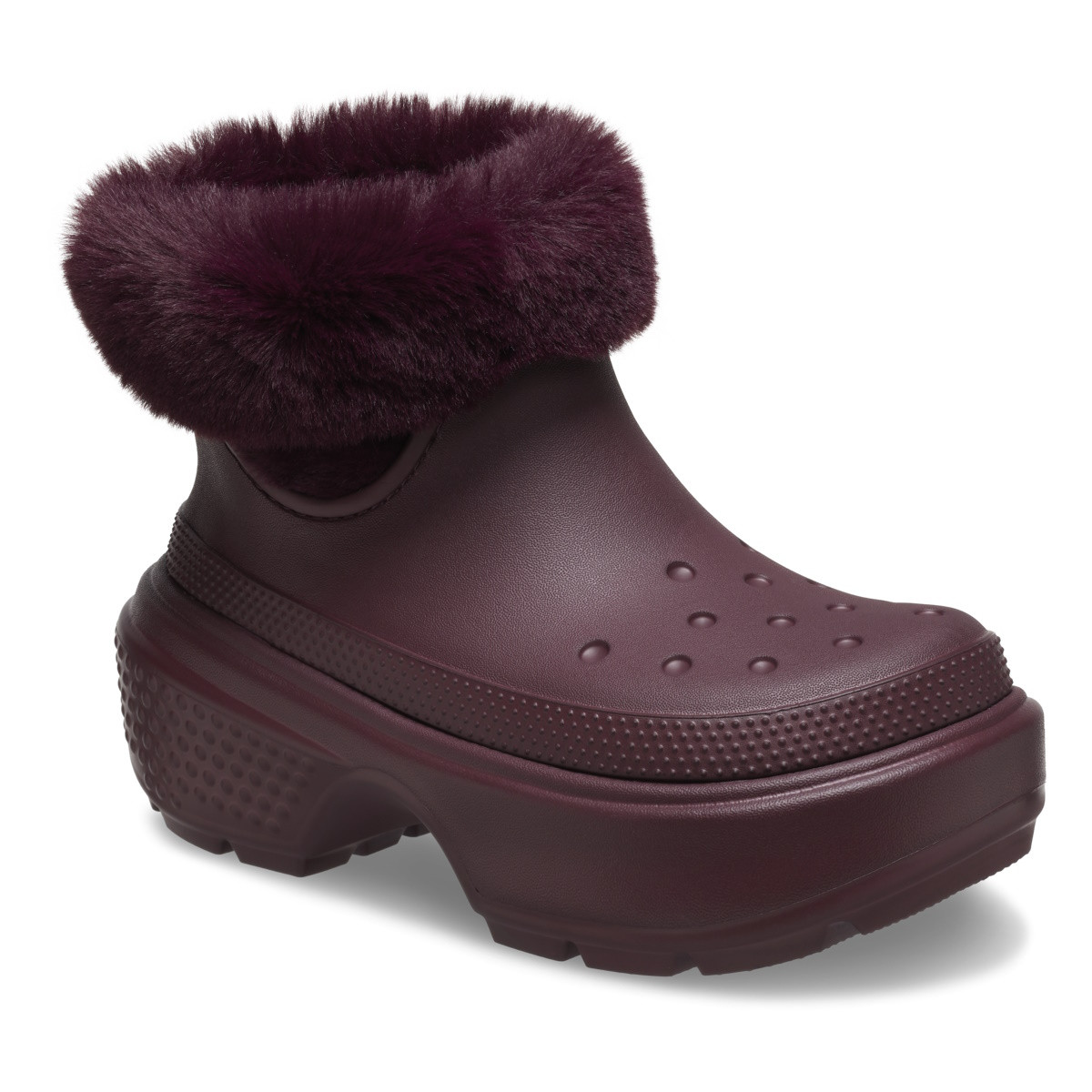 Cizme Crocs Stomp Lined Boot Bordo - Dark Cherry - 1 | YEO