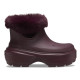 Cizme Crocs Stomp Lined Boot Culoare Bordo - Dark Cherry