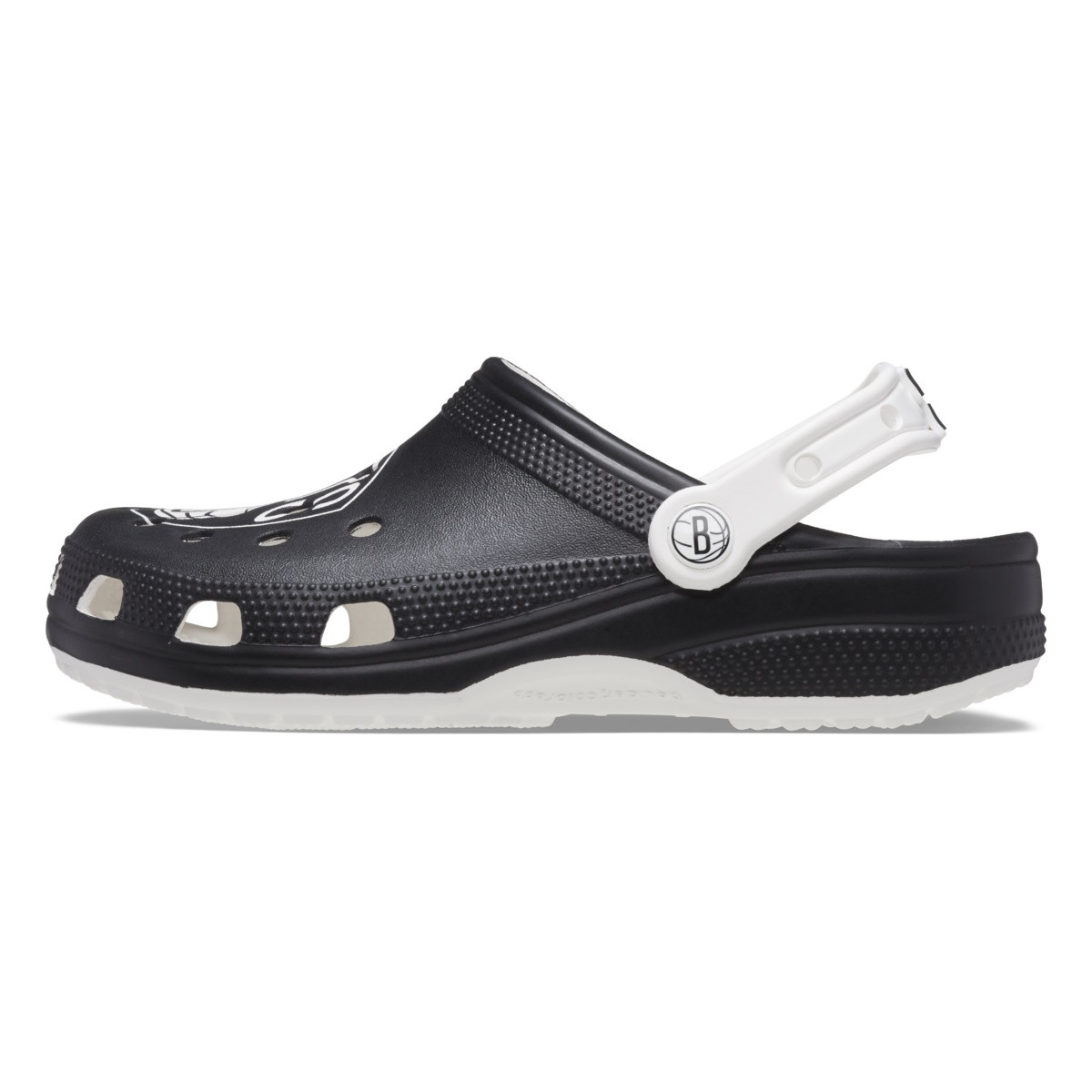 Saboti Crocs NBA Brooklyn Nets Clog Alb - White/Black - 5 | YEO