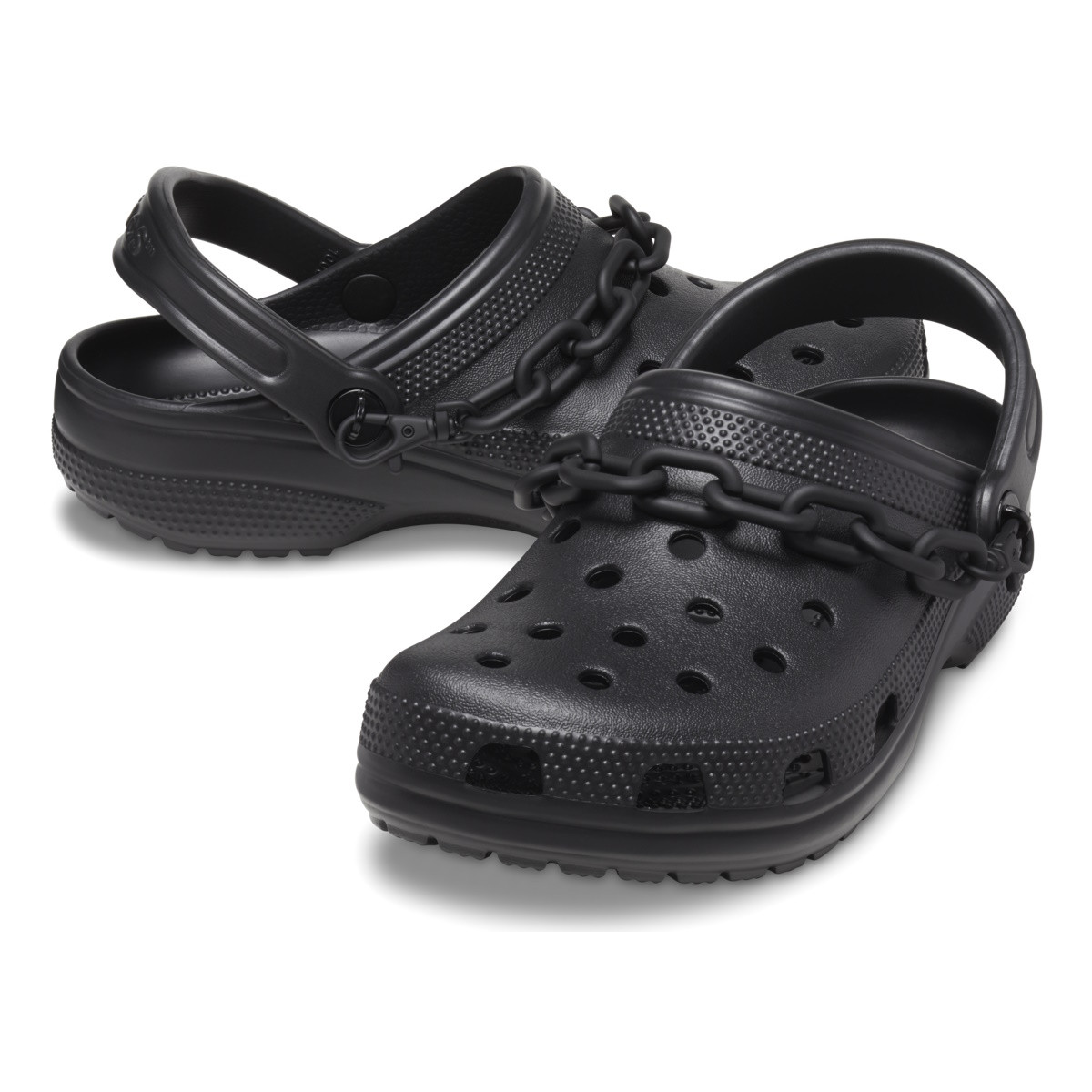 Saboti Crocs Classic Chain Clog Negru - Black - 3 | YEO