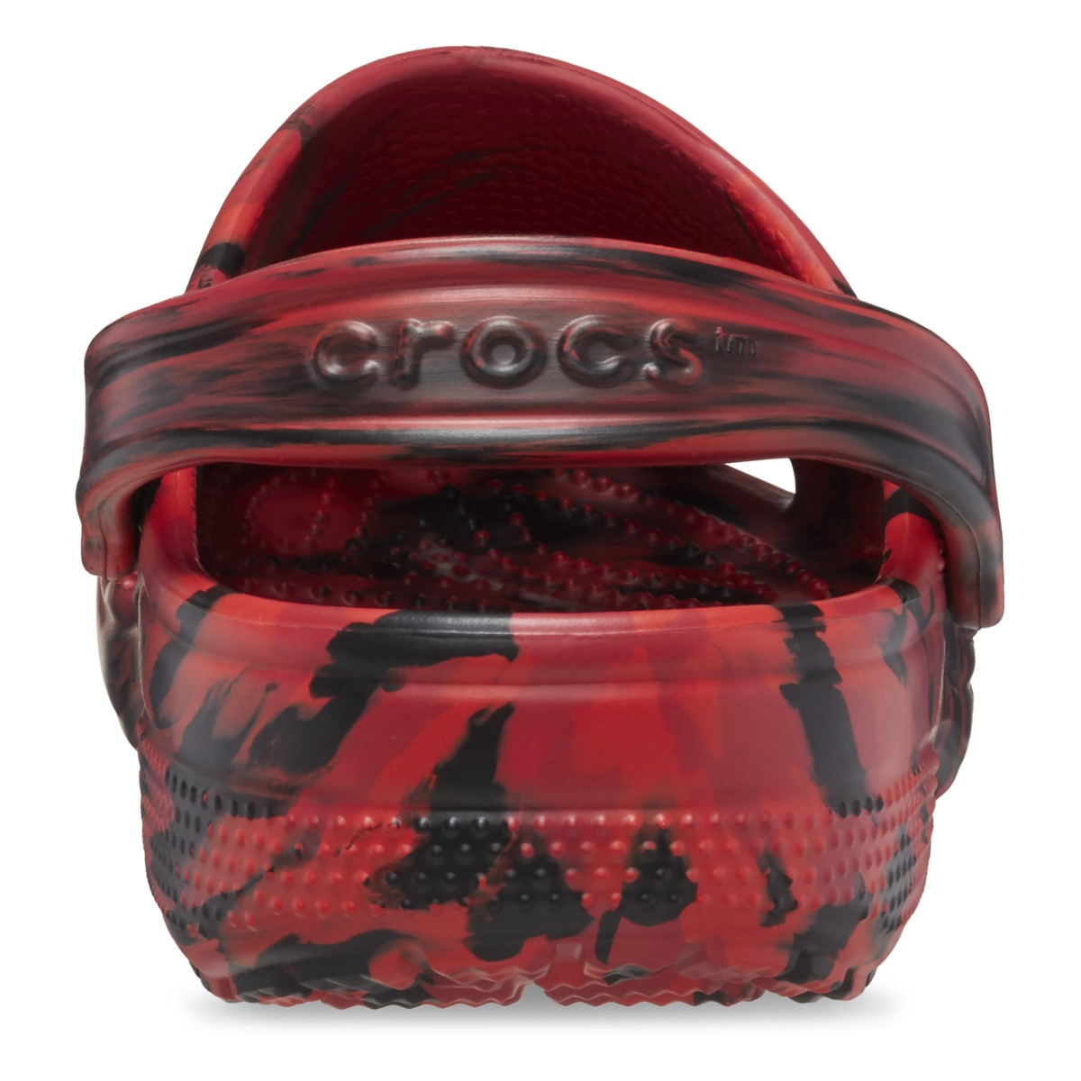 Saboți Crocs Classic Marbled Clog Rosu - Pepper/Black - 5 | YEO