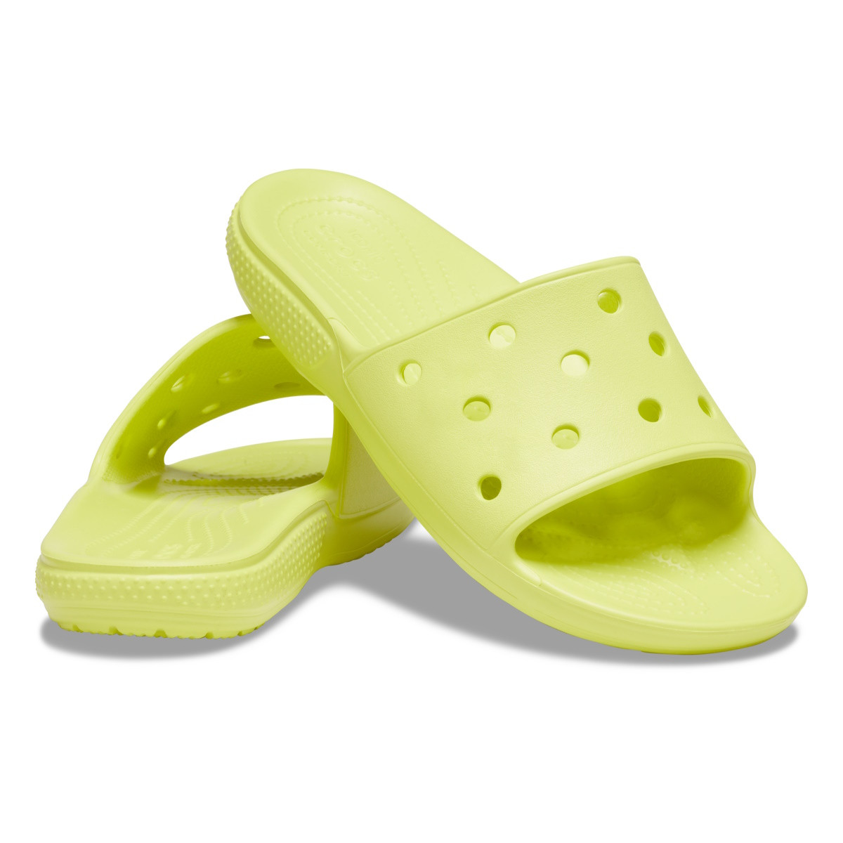 Papuci Classic Crocs Slide Iconic Crocs Comfort Galben - Citrus - 3 | YEO