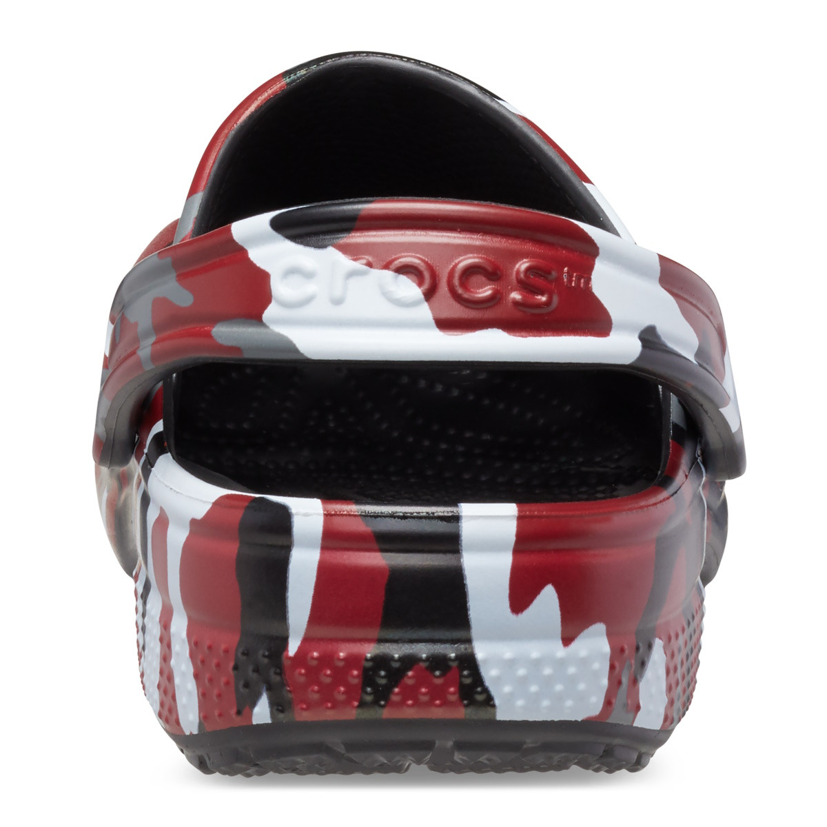 Saboti Crocs Classic Printed Camo Clog Negru - Black/Red - 5 | YEO