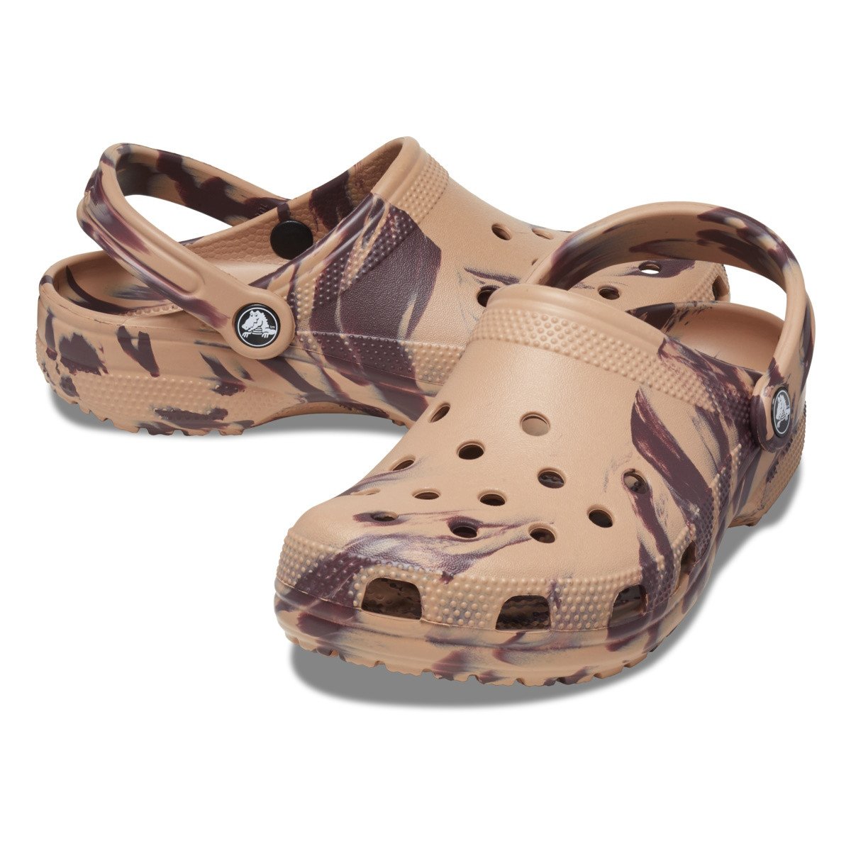 Saboți Crocs Classic Marbled Clog Maro - Cork/Multi - 2 | YEO