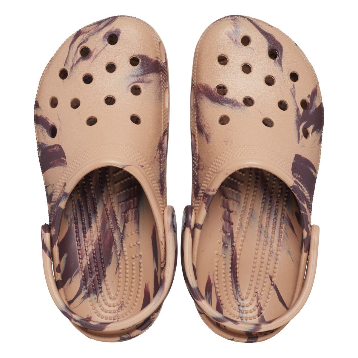 Saboți Crocs Classic Marbled Clog Maro - Cork/Multi - 3 | YEO