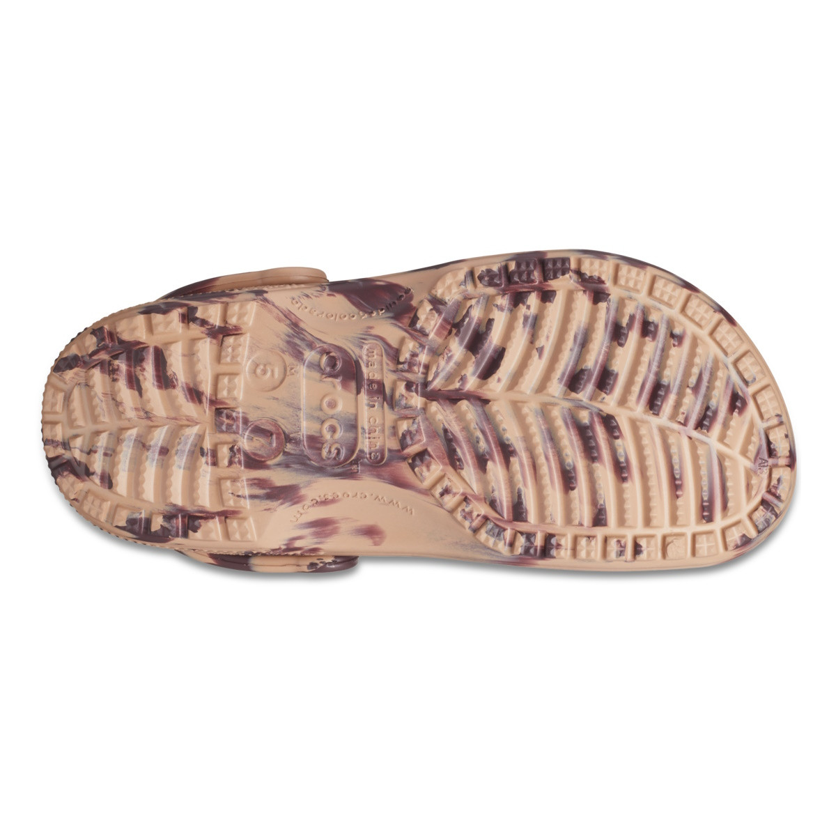 Saboți Crocs Classic Marbled Clog Maro - Cork/Multi - 5 | YEO