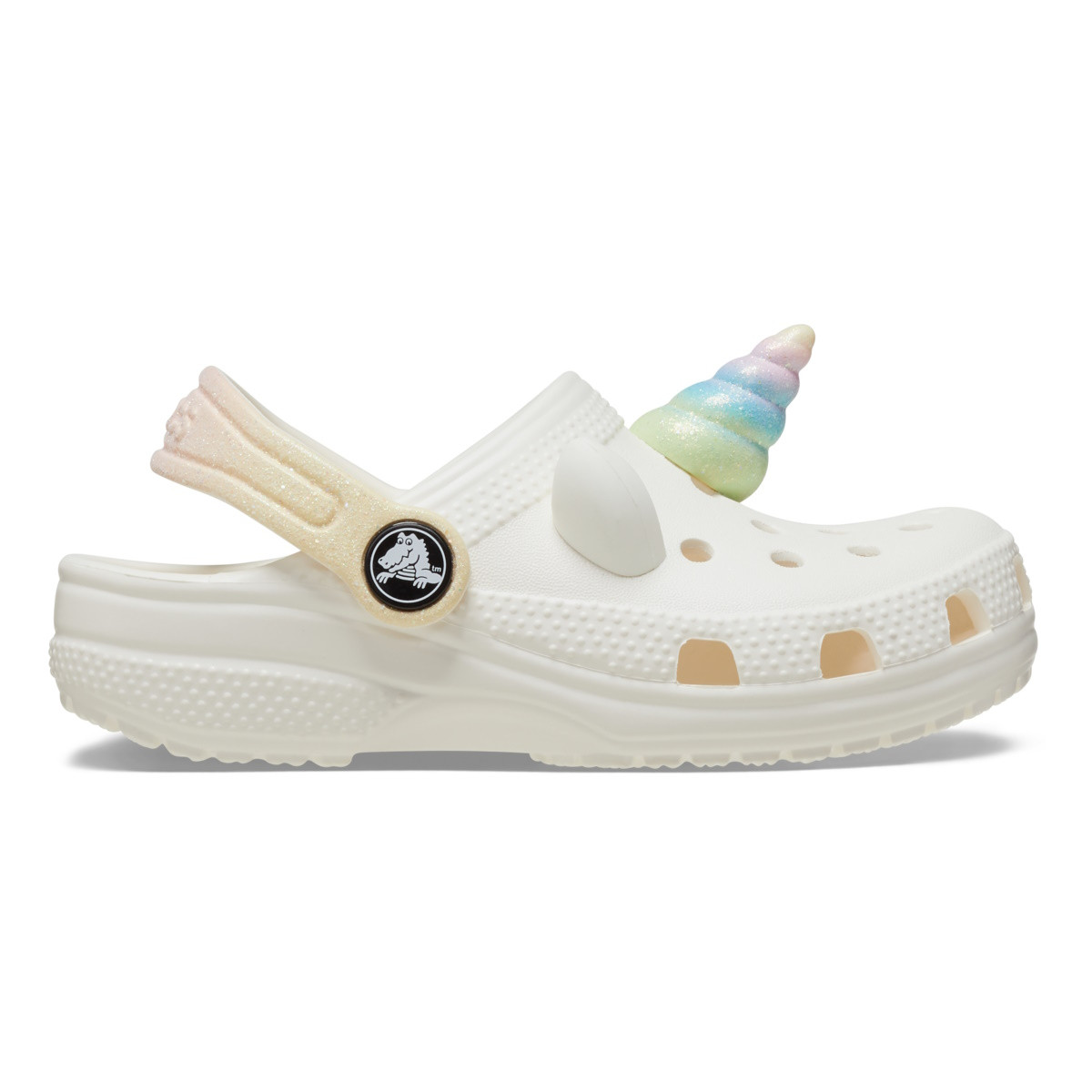 Saboti Crocs Classic Toddler I Am Rainbow Unicorn Clog Alb - Chalk - 1 | YEO