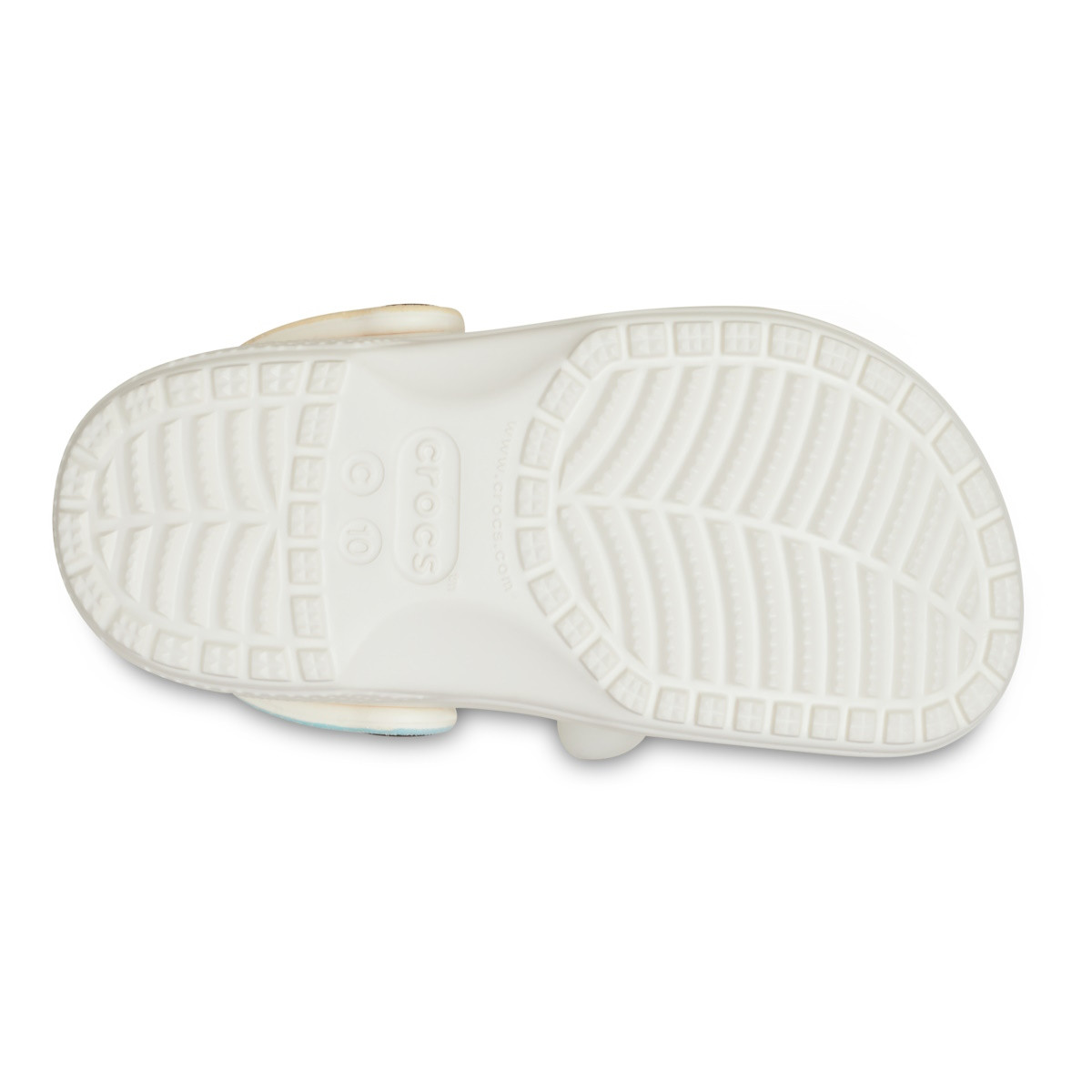 Saboti Crocs Classic Toddler I Am Rainbow Unicorn Clog Alb - Chalk