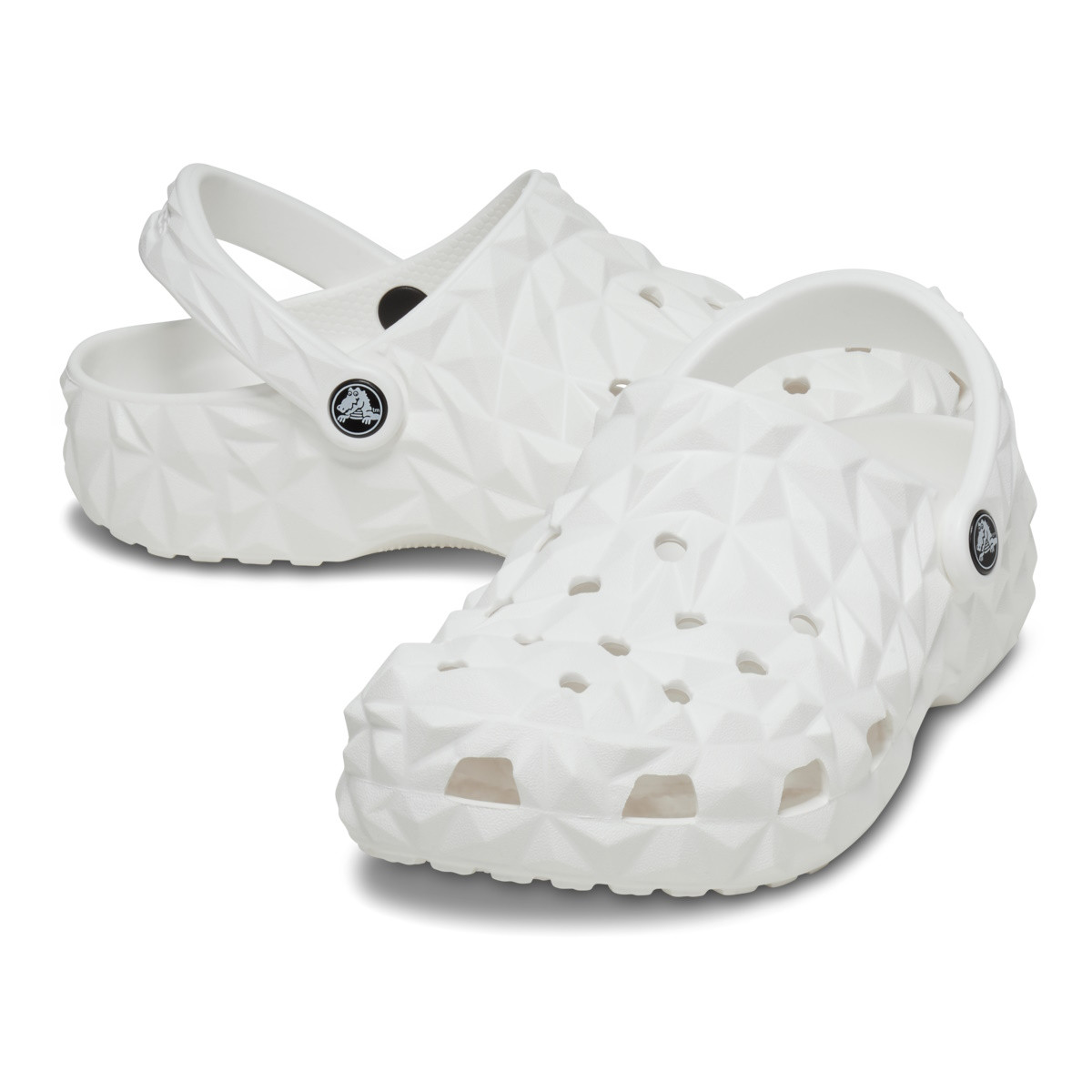 Saboti Crocs Classic Geometric Clog Alb - White - 3 | YEO