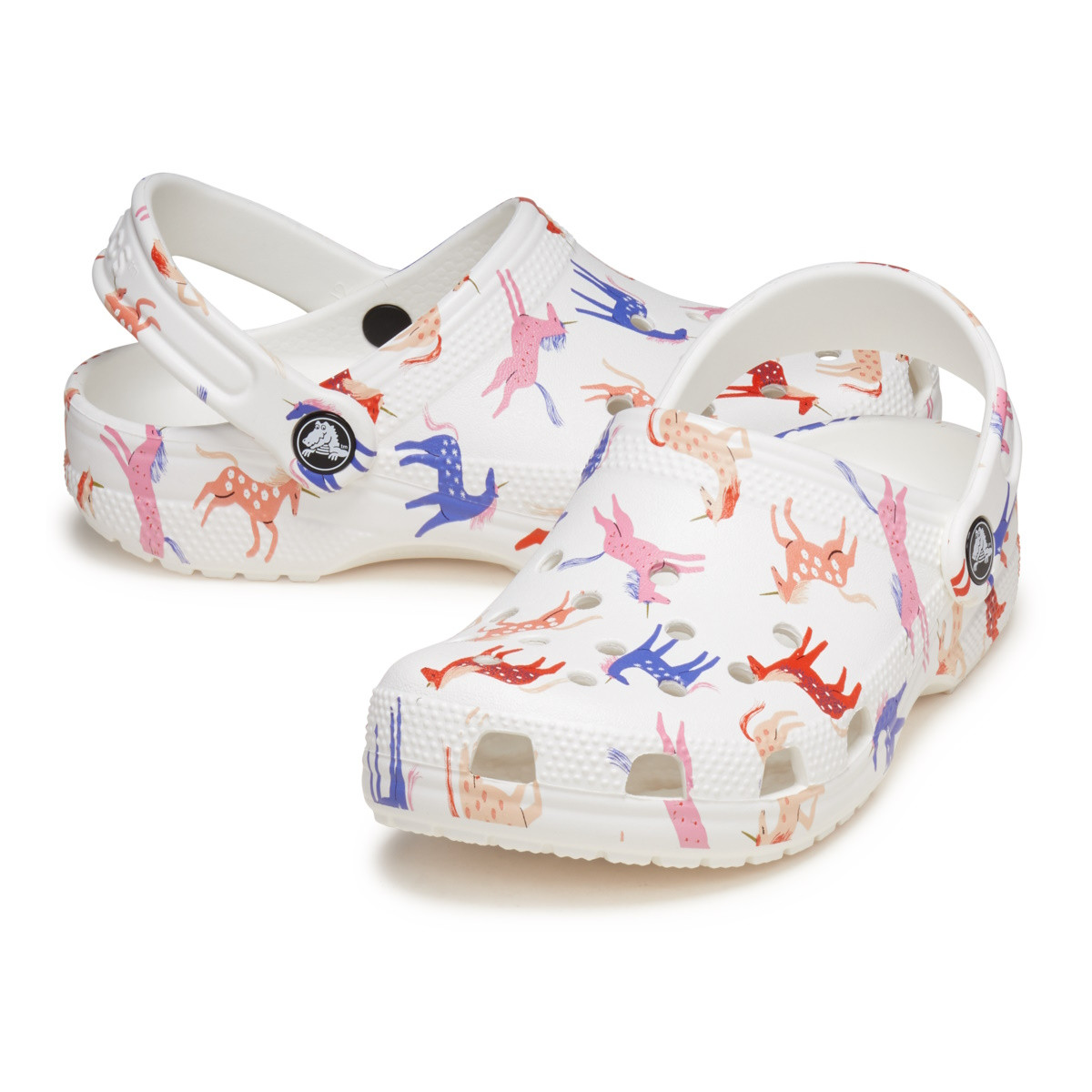 Saboti Crocs Classic Character Print Clog Kids Alb - Unicorn - 3 | YEO