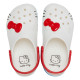 Saboti Crocs Classic Toddler I Am Hello Kitty Clog Culoare Alb - White