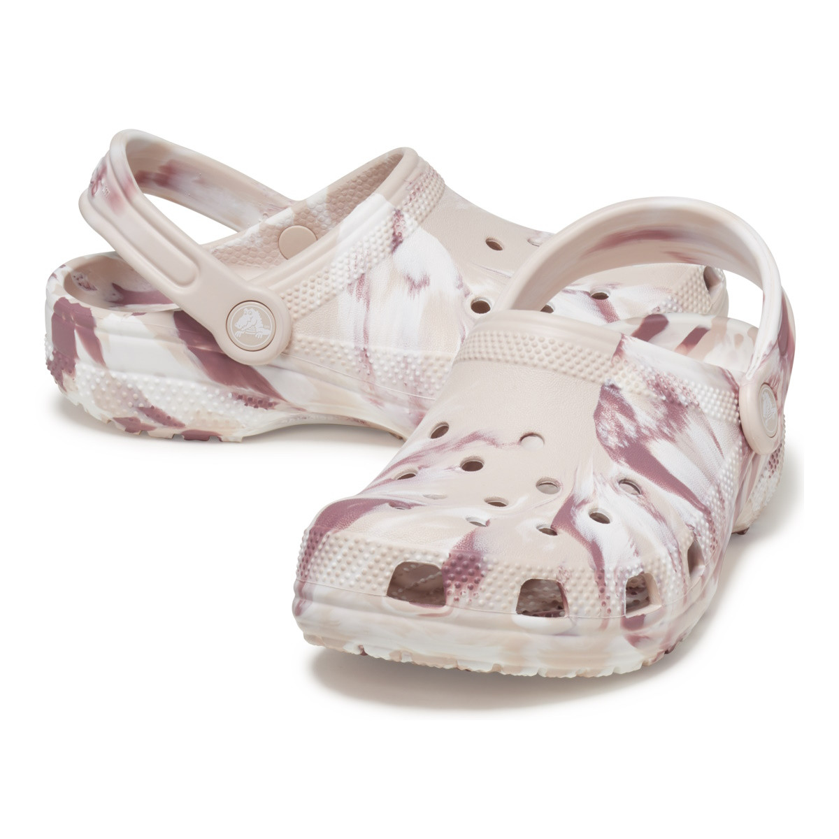 Saboti Crocs Classic Toddler Marbled Clog Bej - Quartz/Multi - 3 | YEO
