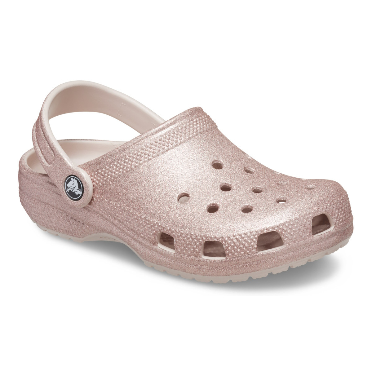 Saboti Crocs Toddler Classic Glitter Clog Roz - Quartz Glitter - 1 | YEO