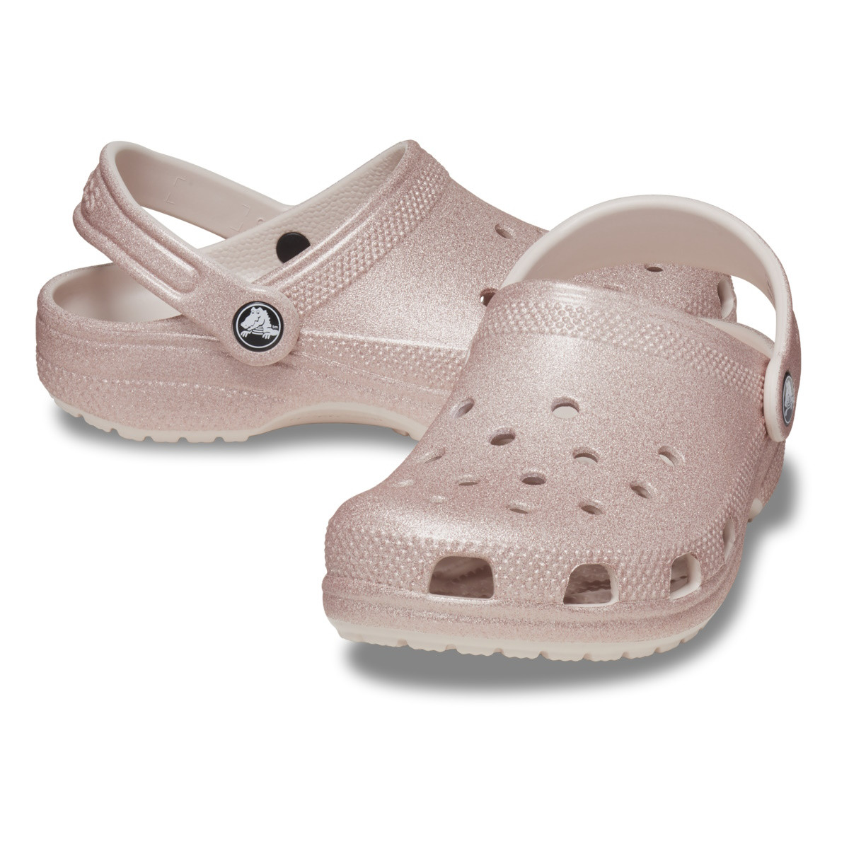 Saboti Crocs Classic Glitter Clog Kids Roz - Quartz Glitter - 3 | YEO