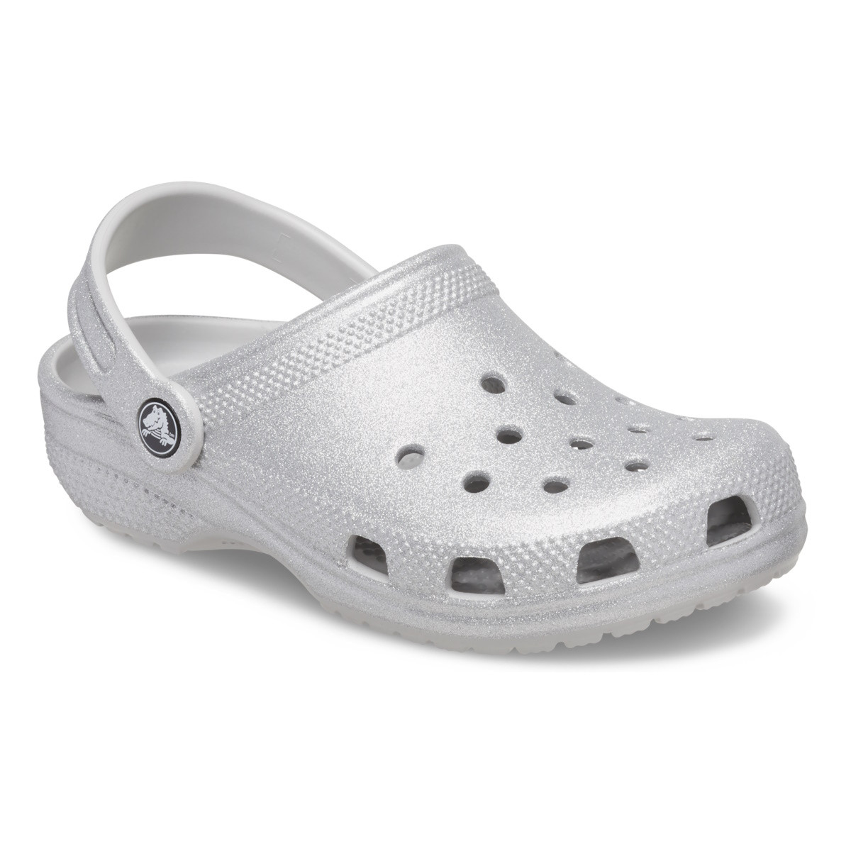 Saboti Crocs Classic Glitter Clog Kids Gri - Silver Glitter - 1 | YEO