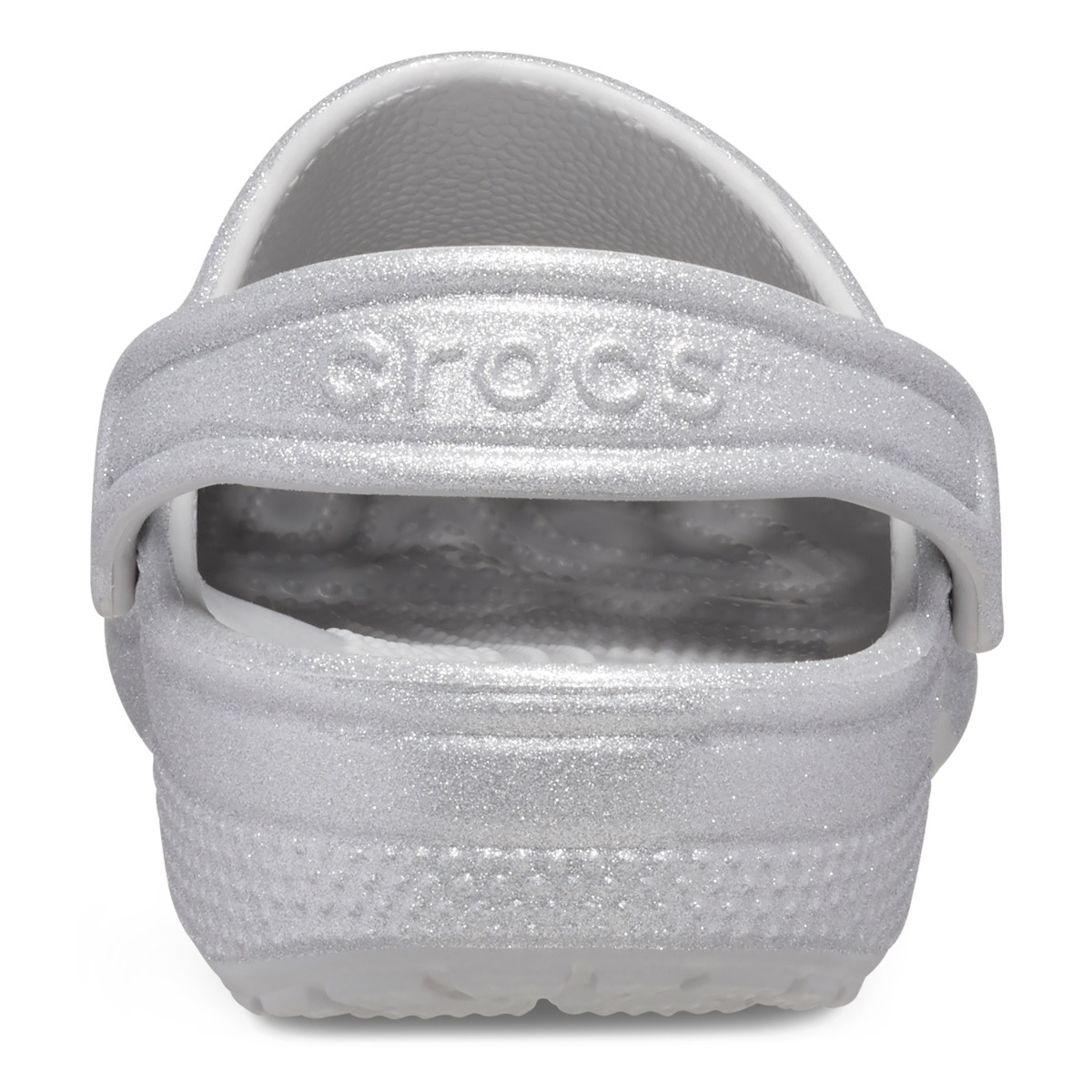 Saboti Crocs Classic Glitter Clog Kids Gri - Silver Glitter - 5 | YEO