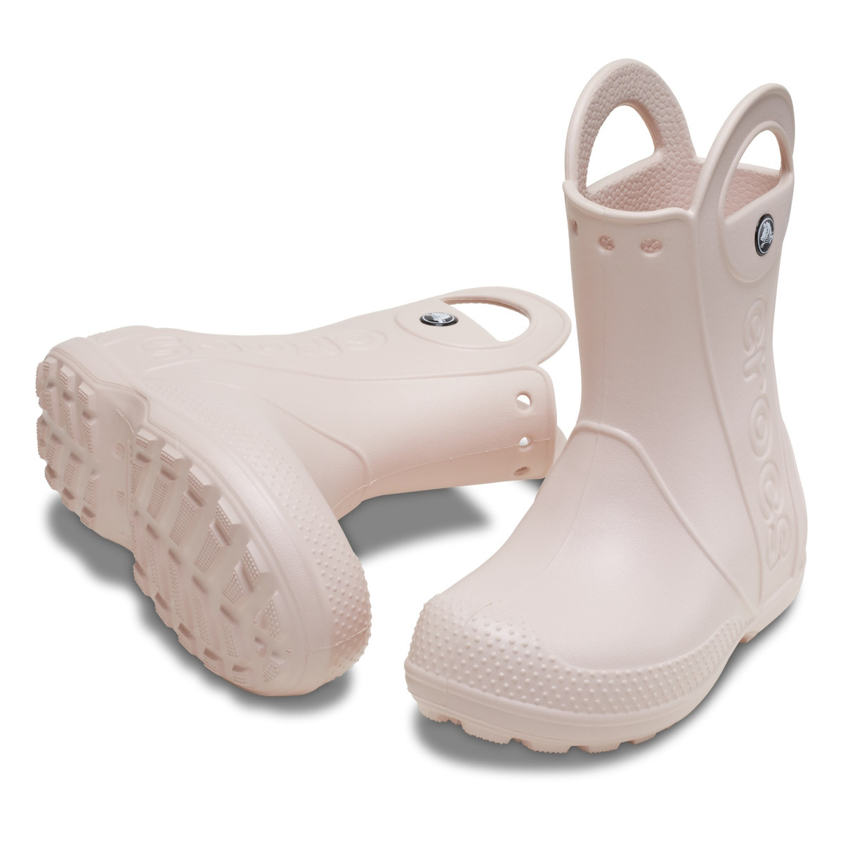 Cizme Crocs Handle It Rain Boot Roz - Quartz - 3 | YEO