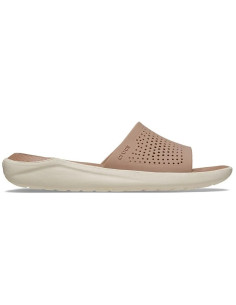 Papuci Crocs LiteRide Slide Maro - Latte/Stucco