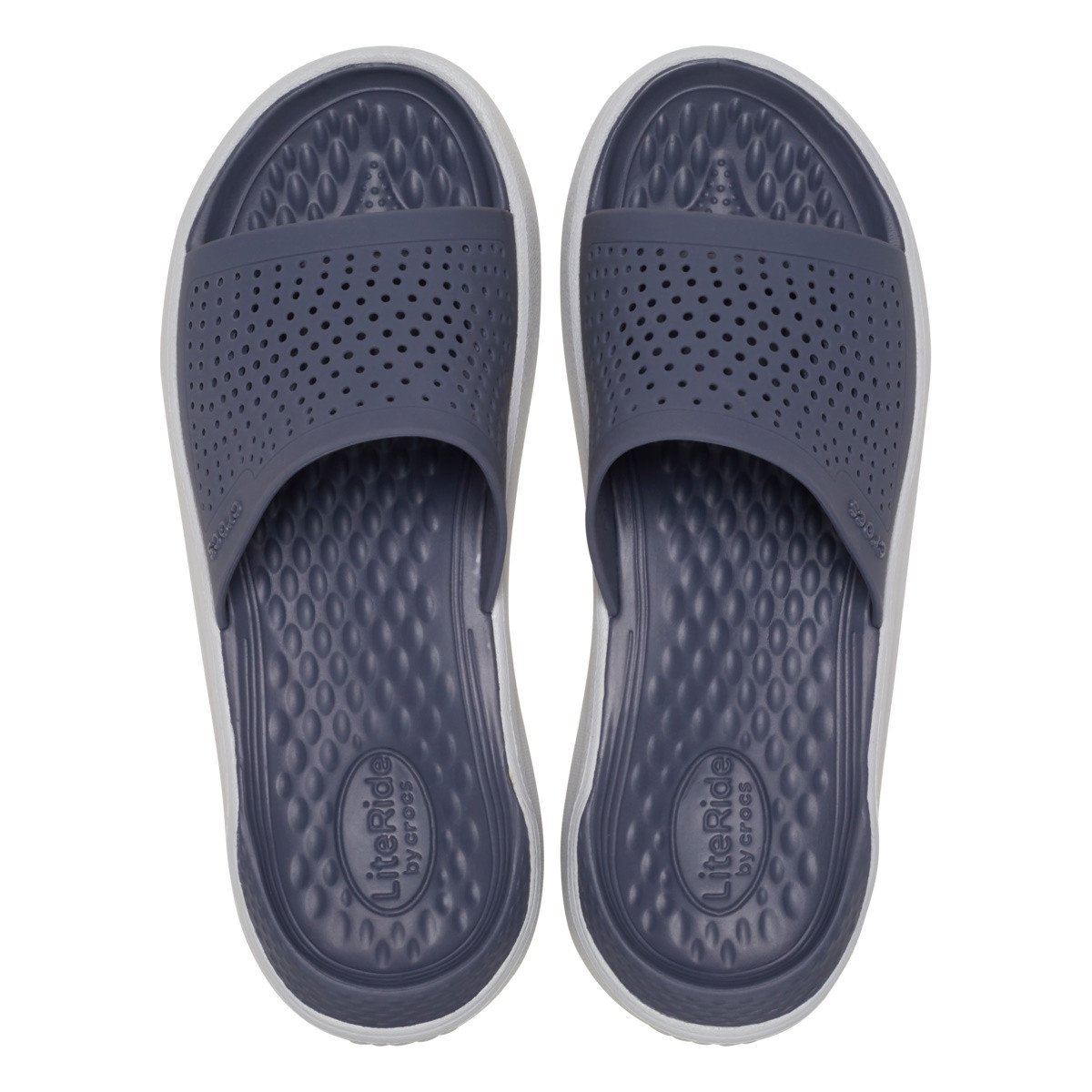 Papuci Crocs LiteRide Slide Albastru - Storm - 4 | YEO