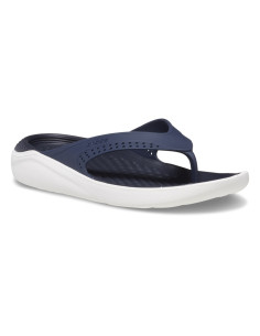 Slapi Crocs LiteRide Flip Albastru - Navy 2