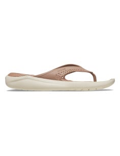 Slapi Crocs LiteRide Flip Maro - Latte/Stucco