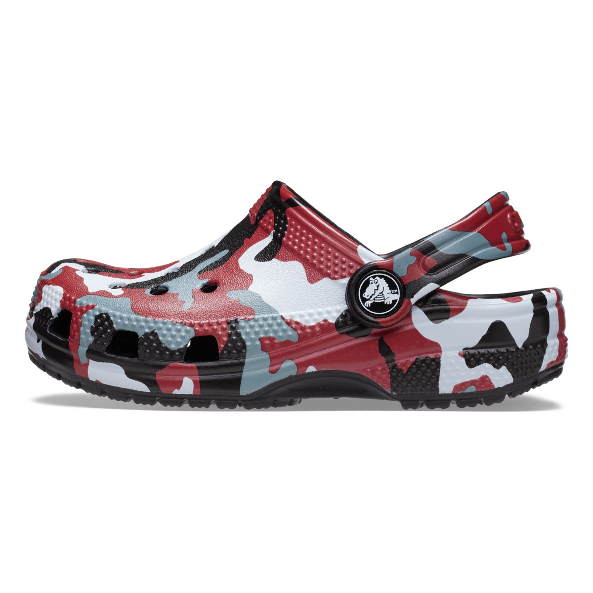 Saboti Crocs Classic Camo Clog Kids Negru - Black/Red - 1 | YEO