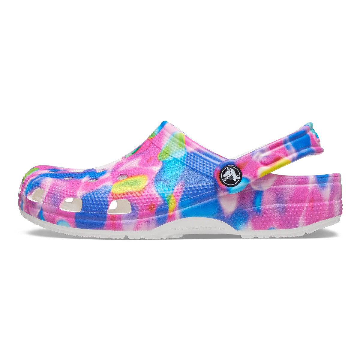 Saboti Classic Crocs Solarized Clog Multicolor - White/Pink - 1 | YEO