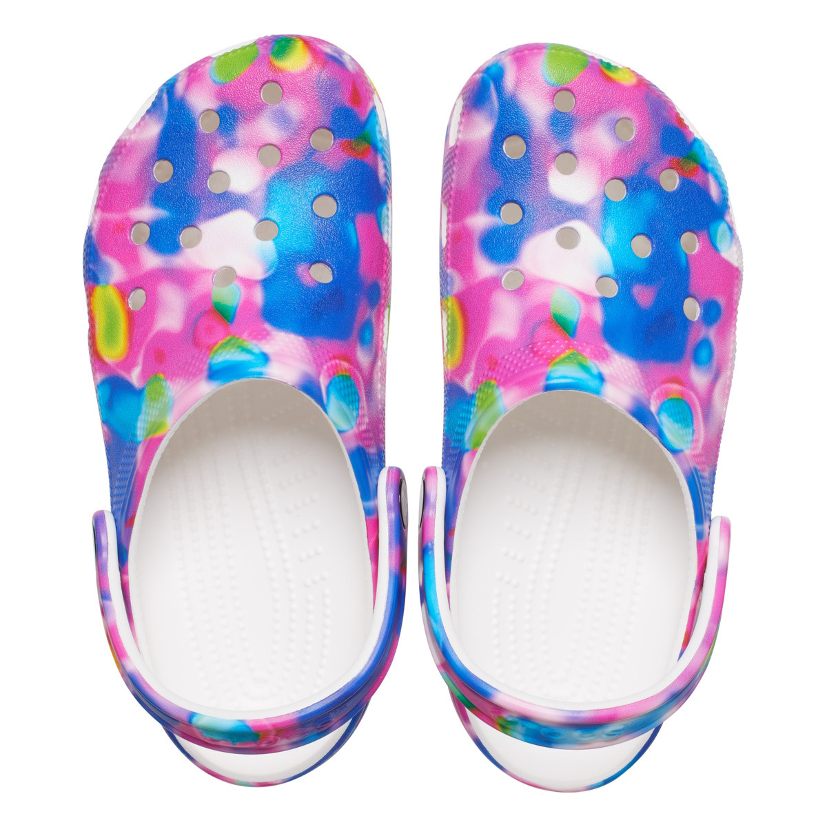 Saboti Classic Crocs Solarized Clog Multicolor - White/Pink - 4 | YEO