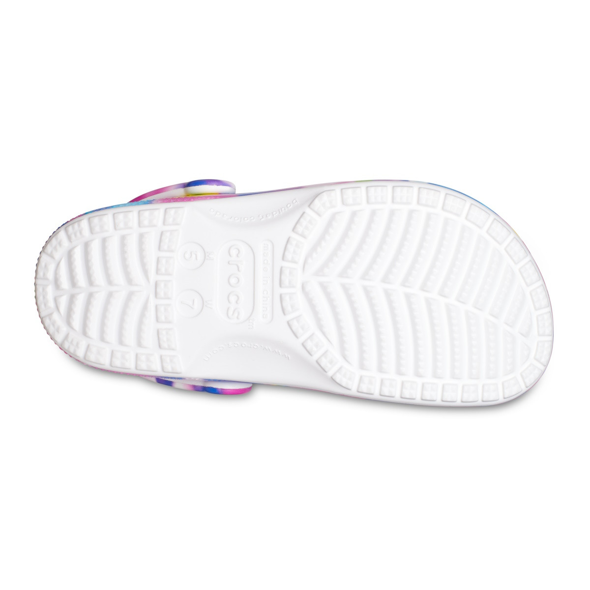 Saboti Classic Crocs Solarized Clog Multicolor - White/Pink - 6 | YEO