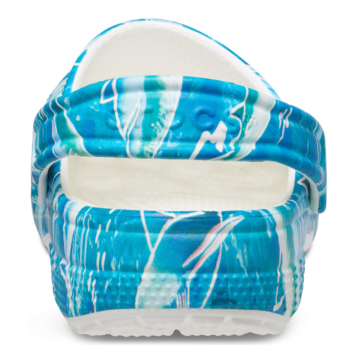 Saboti Crocs Classic Pool Party Clog Kids Albastru deschis - Shark/Ocean - 5 | YEO
