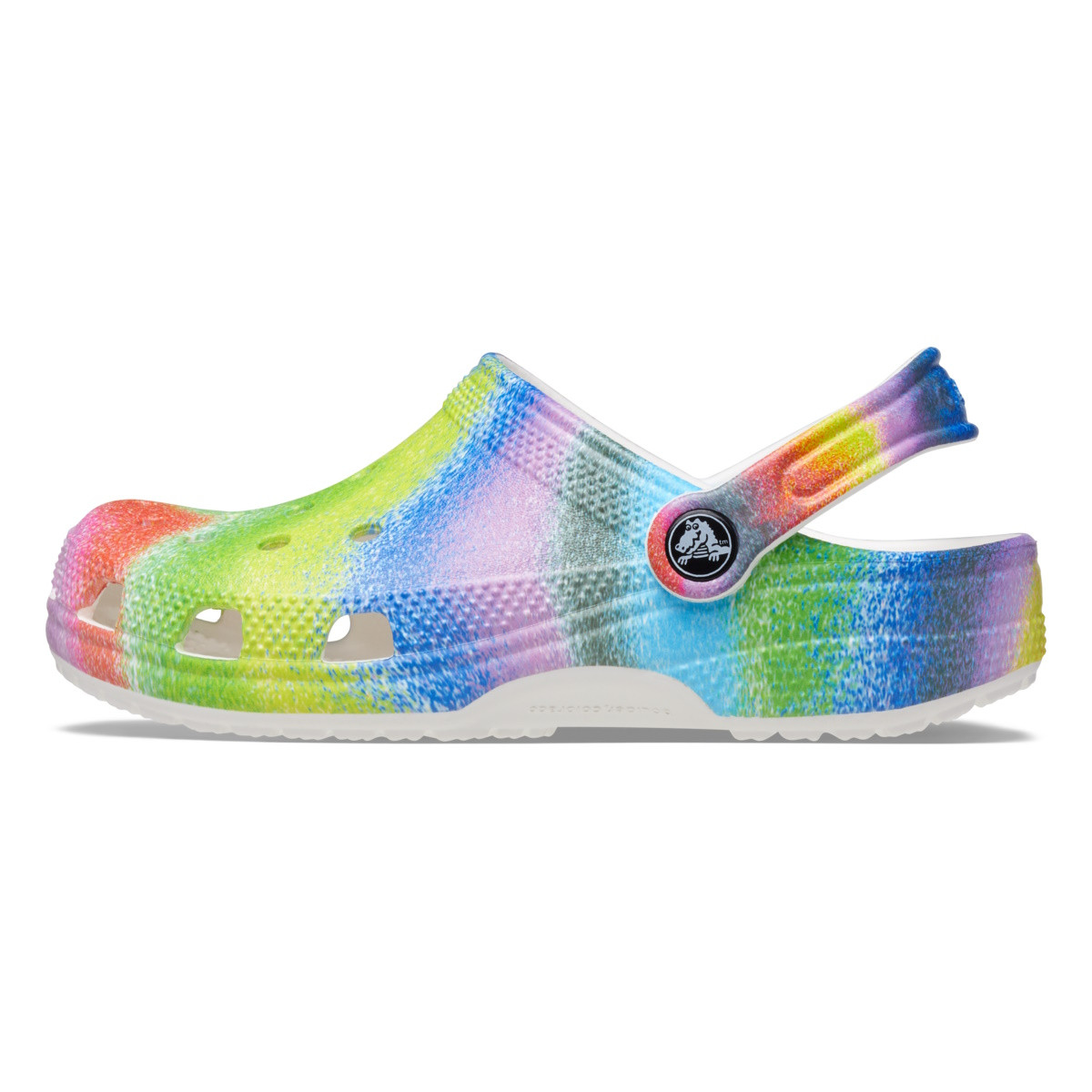 Saboti Crocs Classic Spray Dye Clog Kids Alb - White/Multi - 2 | YEO