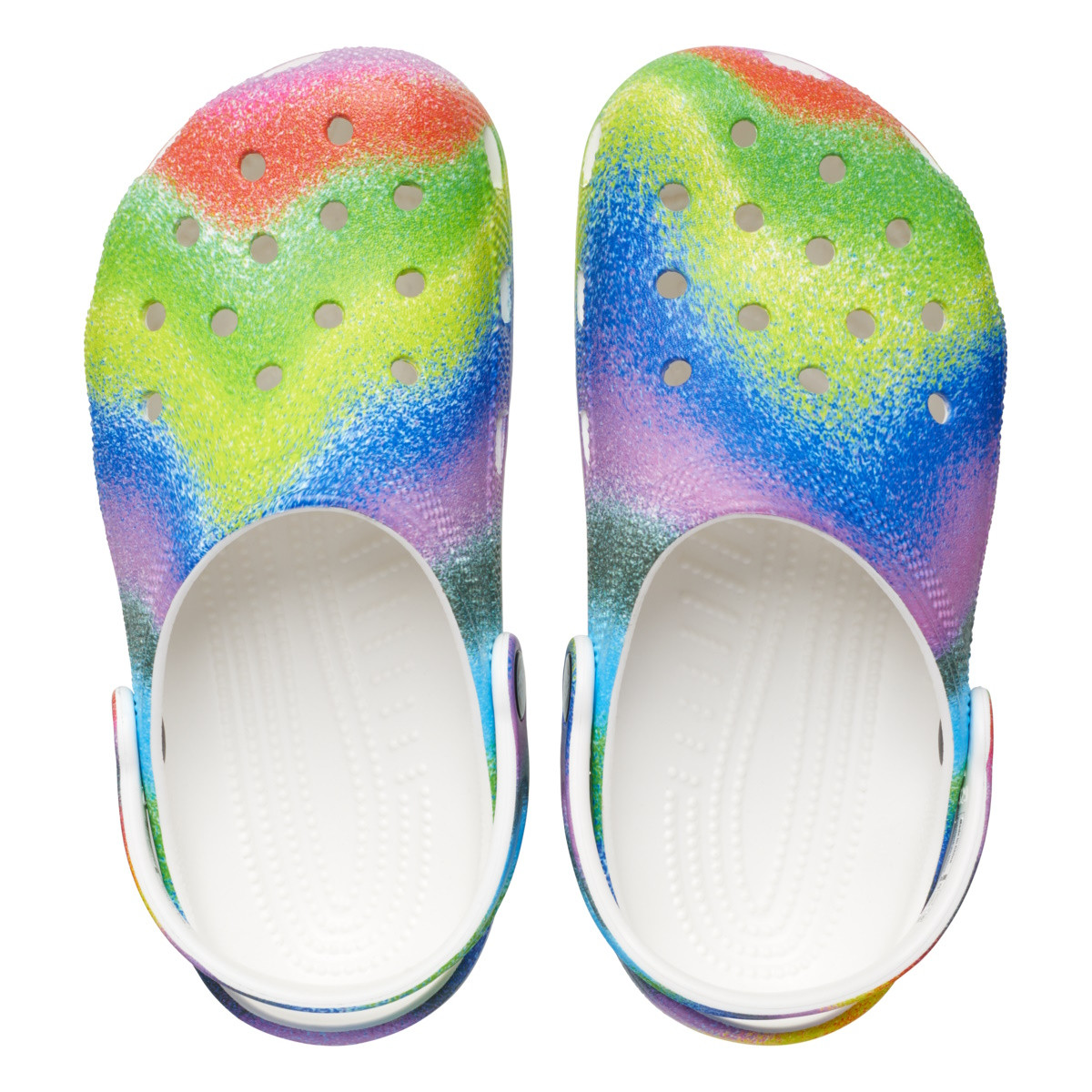 Saboti Crocs Classic Spray Dye Clog Kids Alb - White/Multi - 4 | YEO