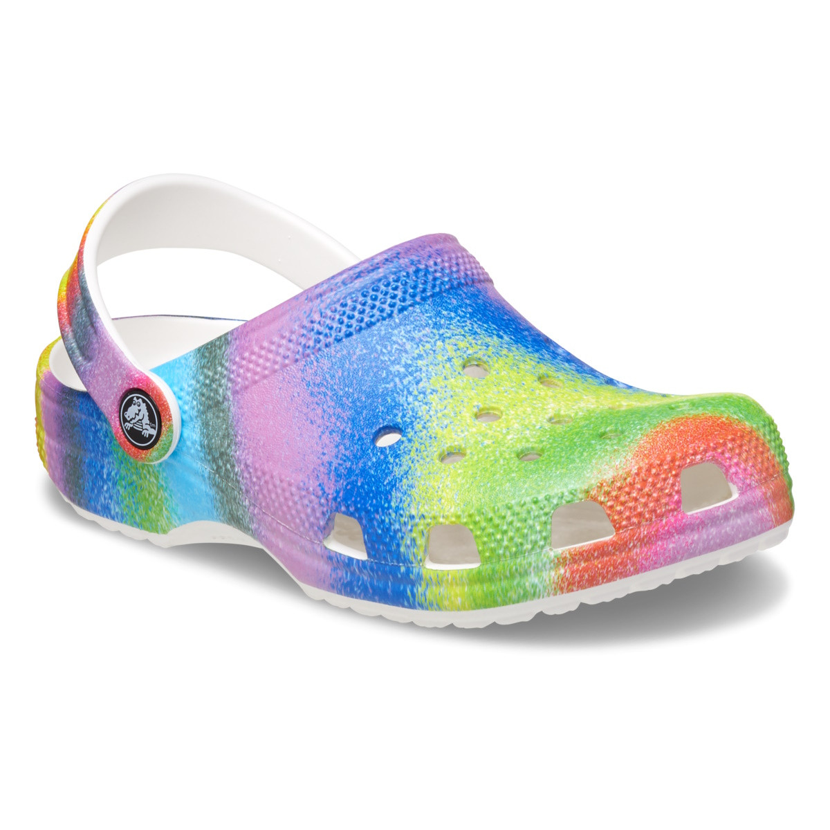 Saboti Crocs Classic Spray Dye Clog Kids Alb - White/Multi - 1 | YEO