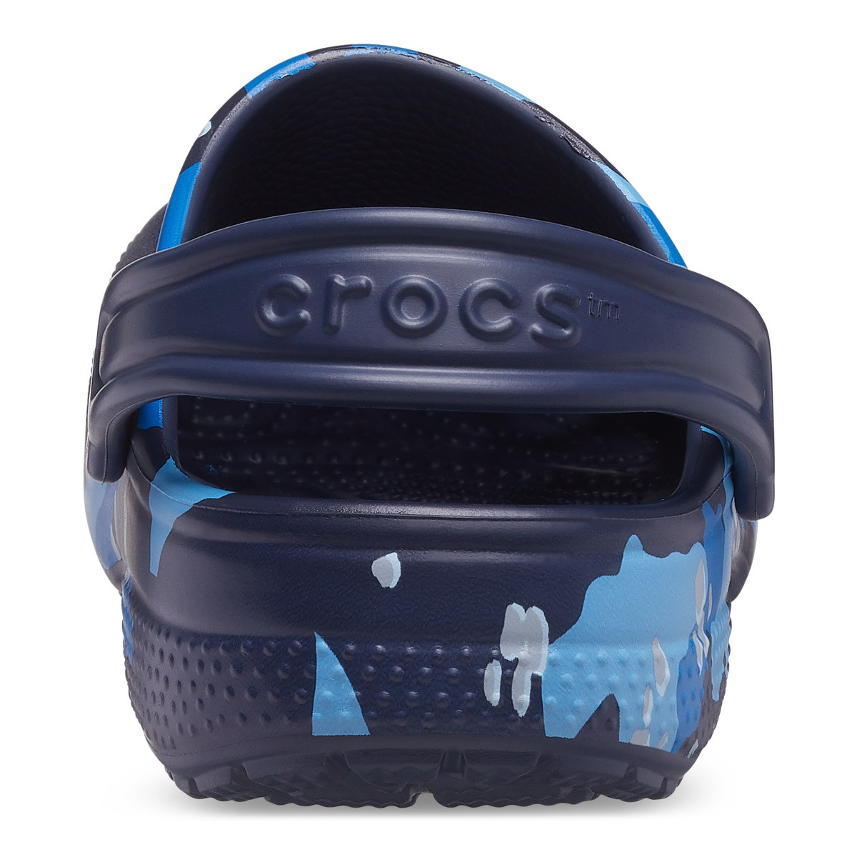 Saboti Crocs Classic Camo Clog Kids Albastru - Navy/Multi - 5 | YEO